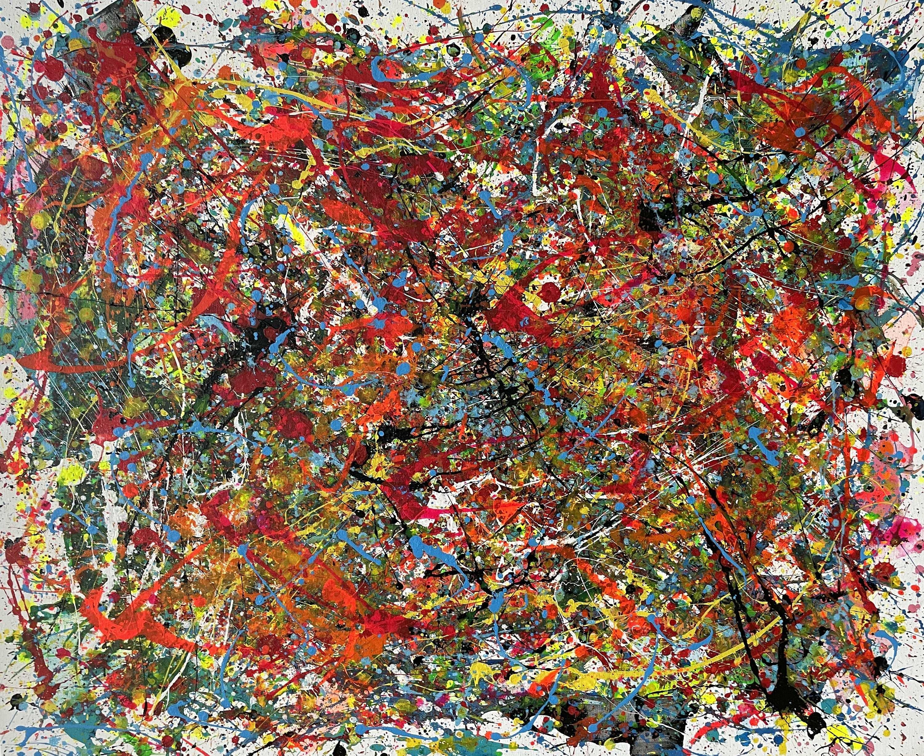 Juan Jose Garay Abstract Painting - Chromatic Movement  02