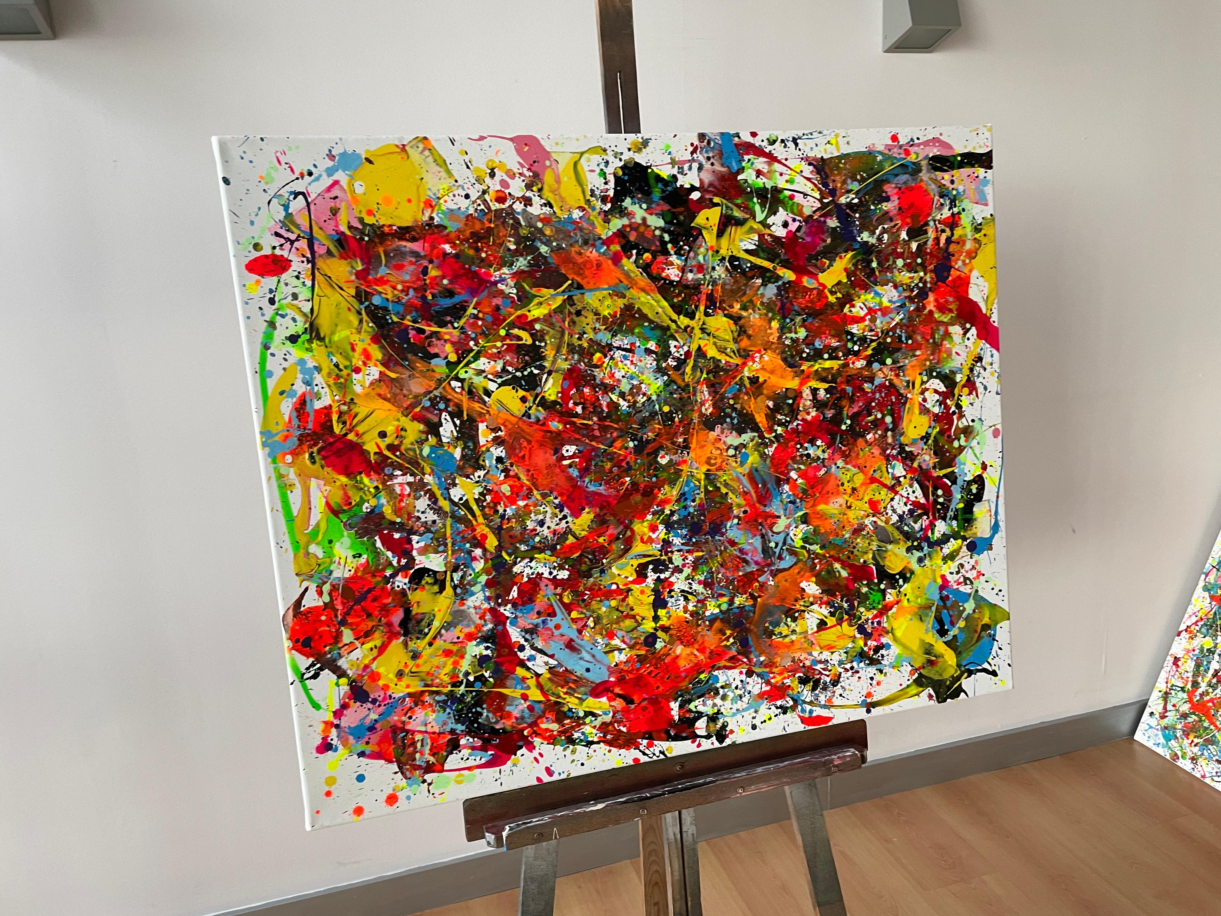 Chromatische Bewegung  03 (Braun), Abstract Painting, von Juan Jose Garay