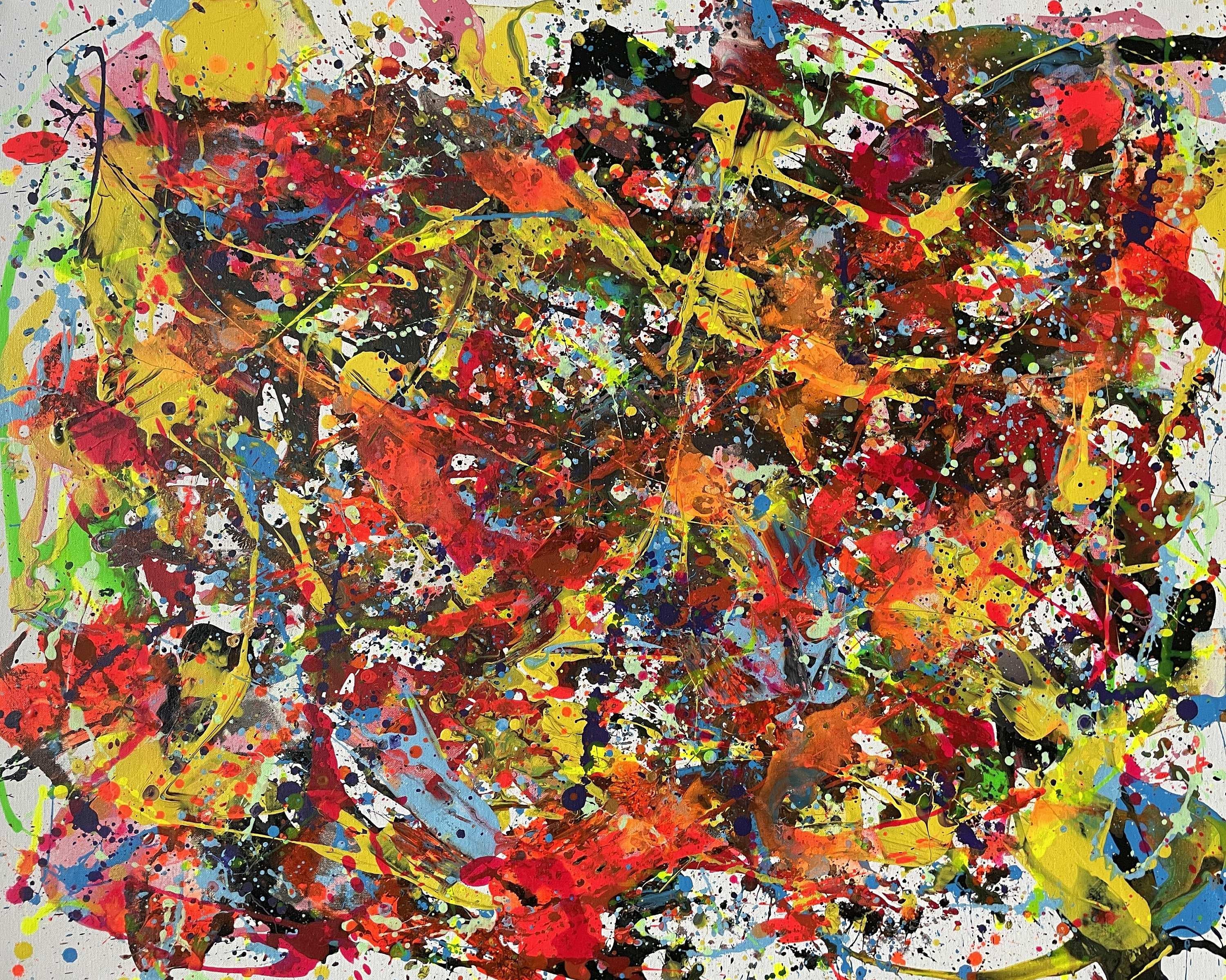 Juan Jose Garay Abstract Painting - Chromatic Movement  03