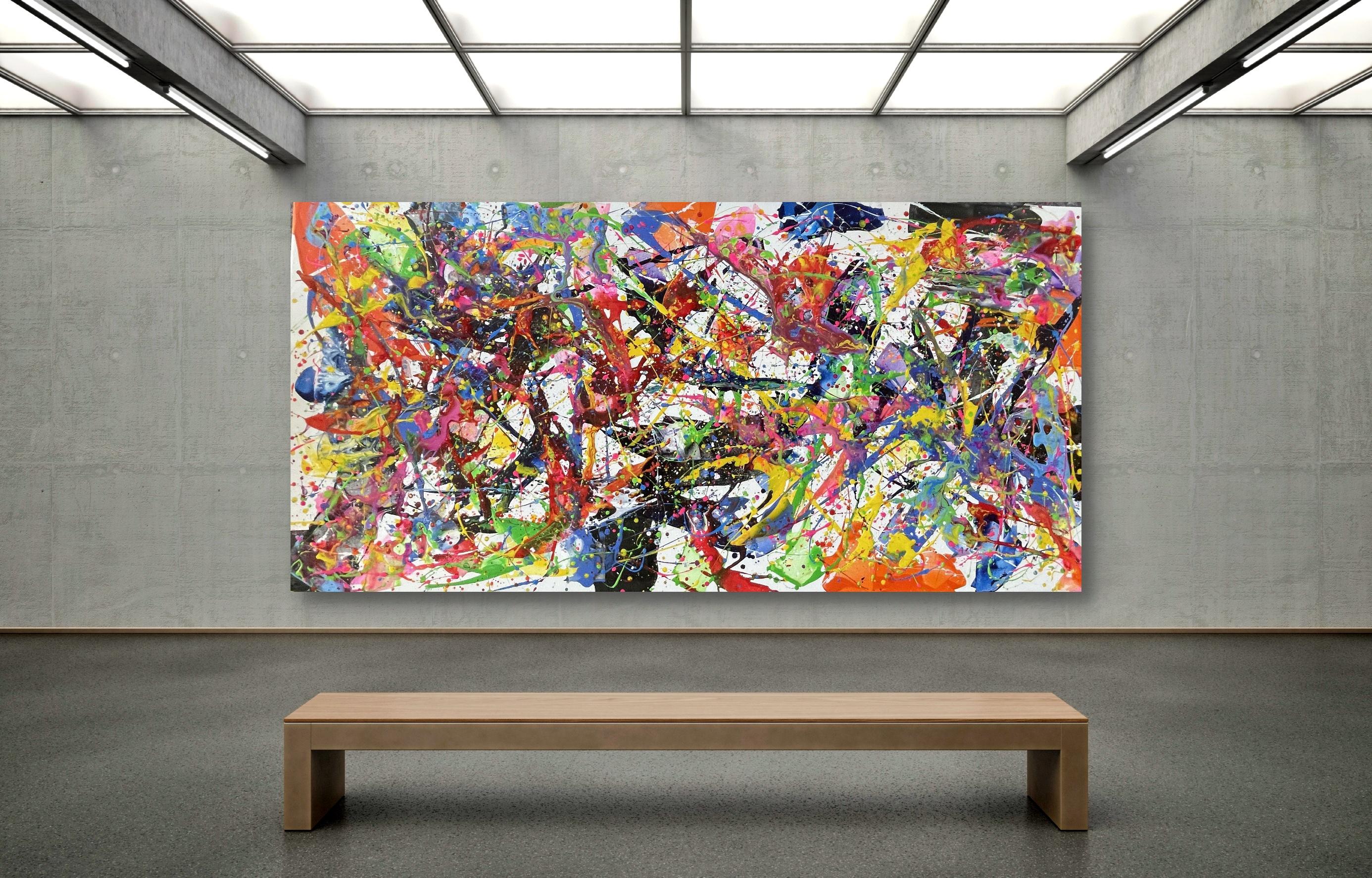Doccia cromatica - Painting Espressionismo astratto di Juan Jose Garay