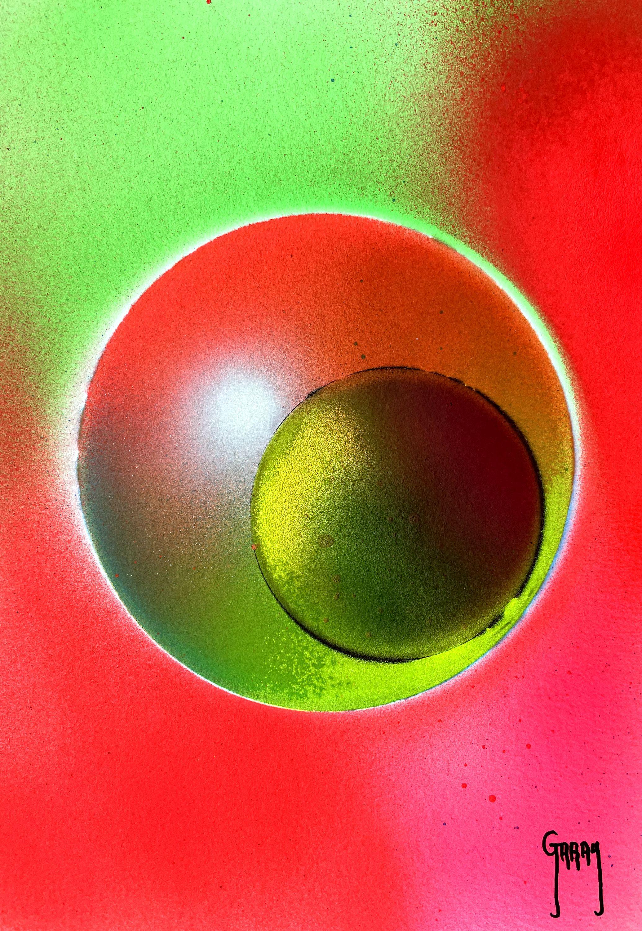 Juan Jose Garay Abstract Painting – Kreis 01