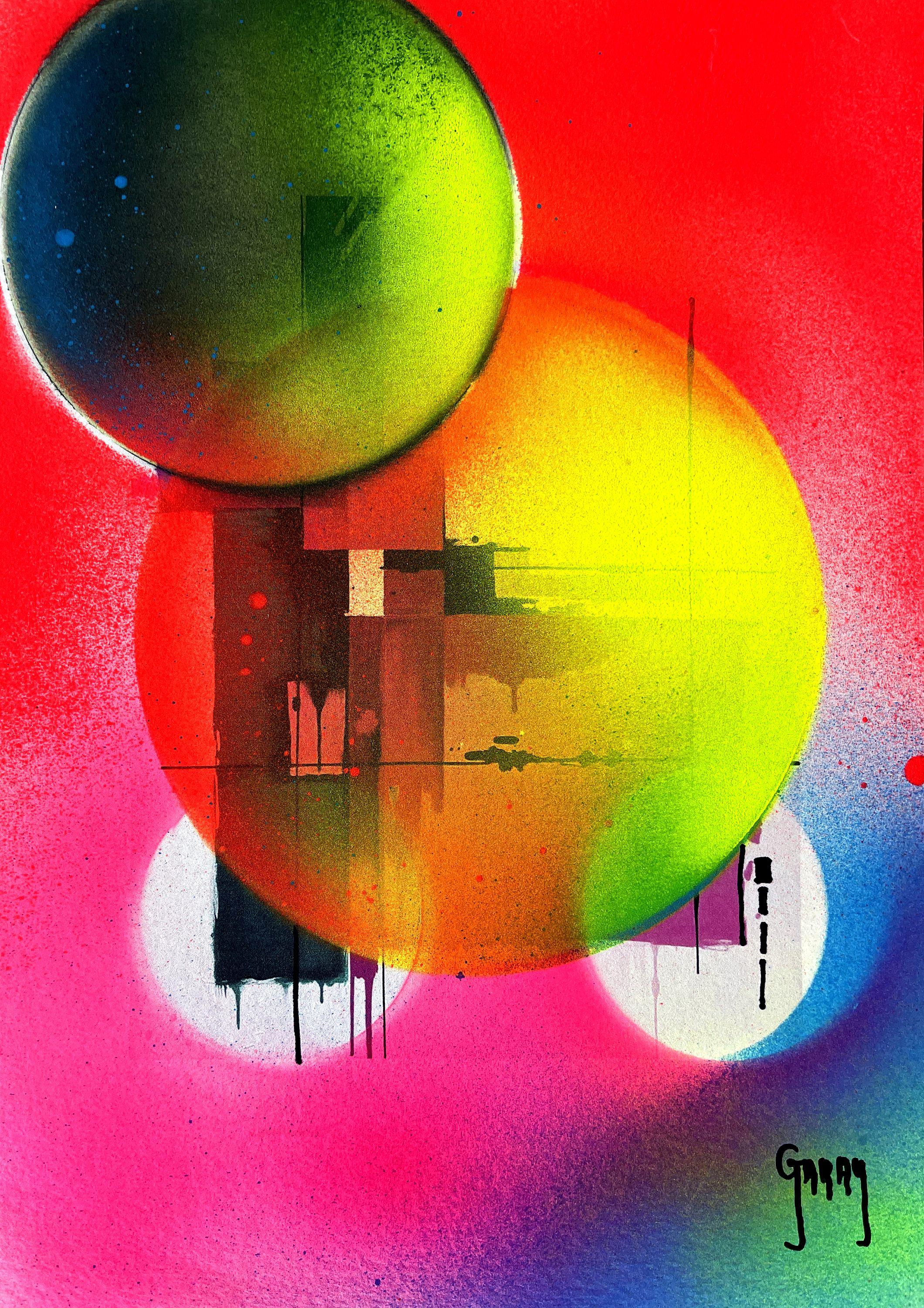 Juan Jose Garay Abstract Painting – Kreis 03