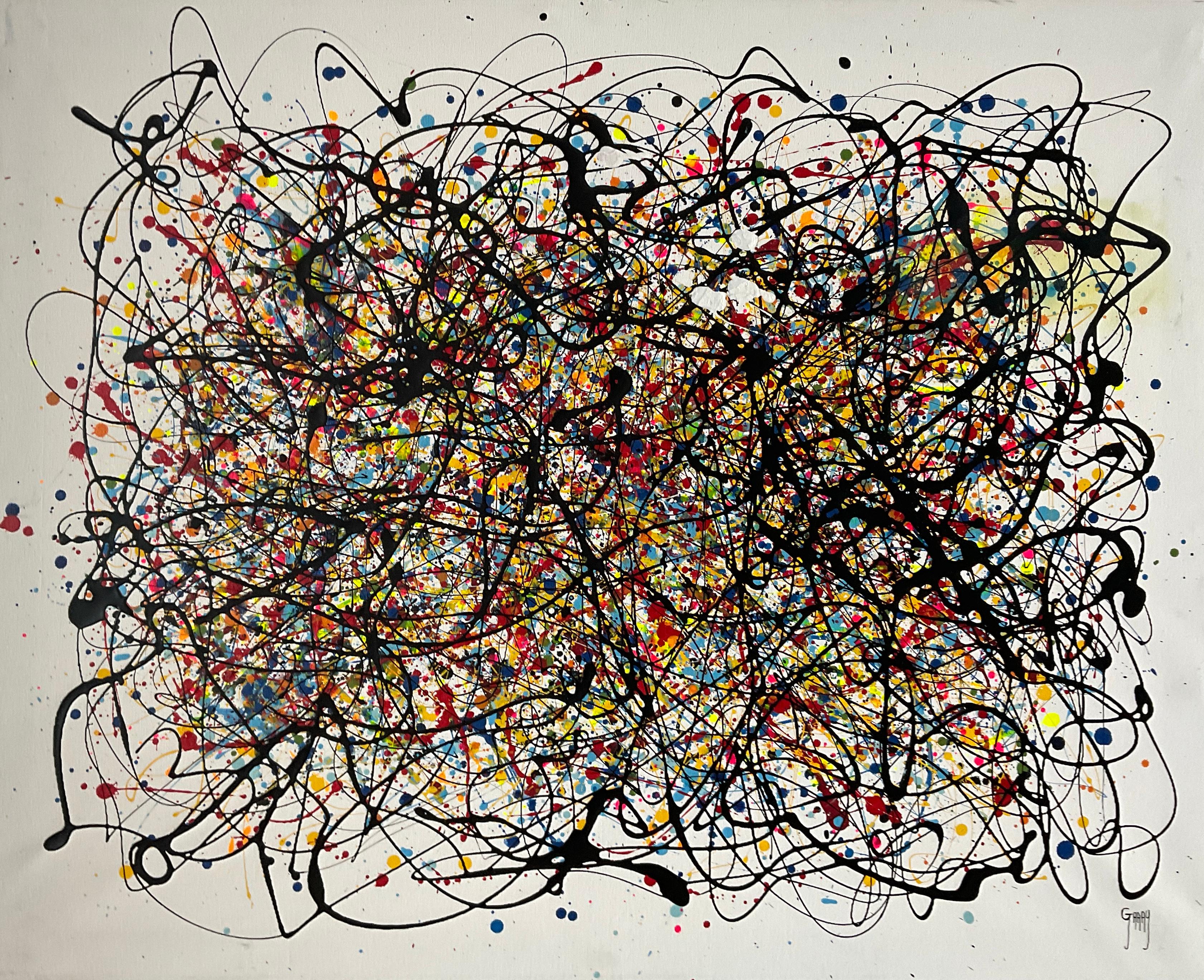 Abstract Painting de Juan Jose Garay - Color en negro