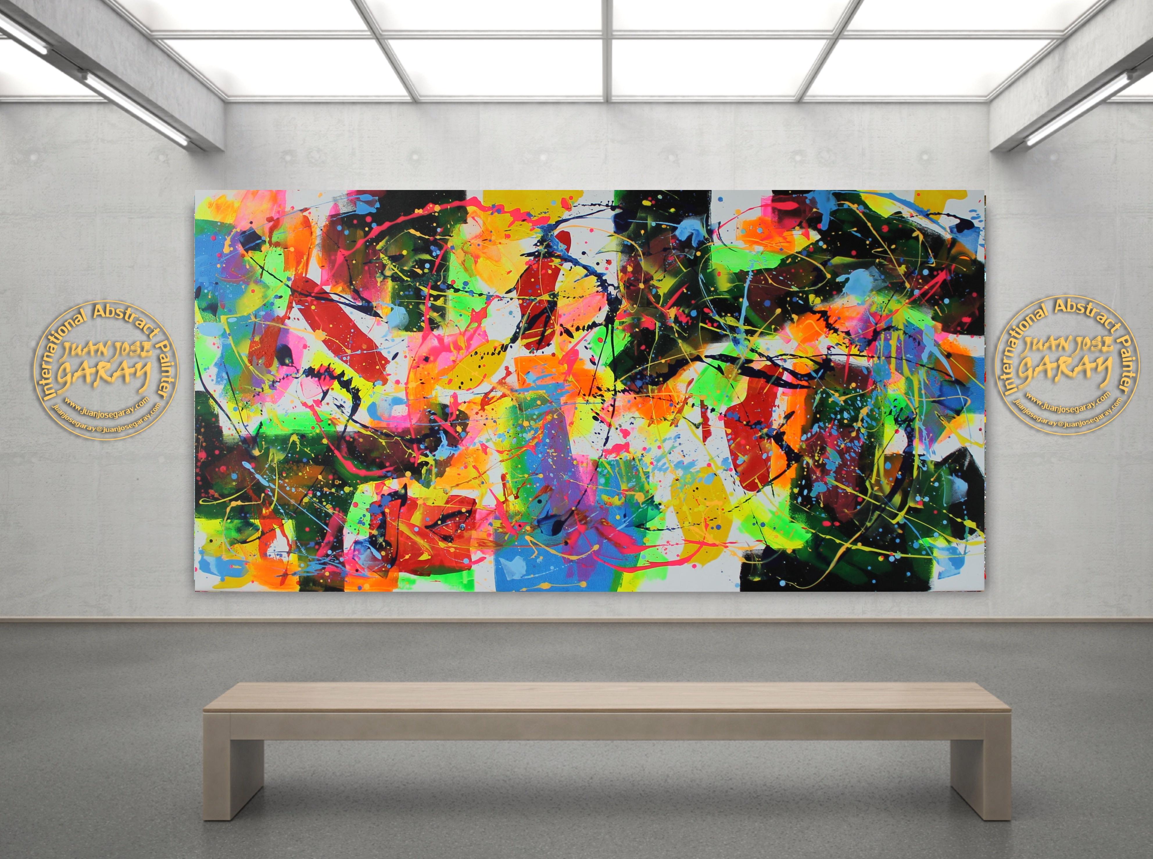 Mosaico di colori - Painting Espressionismo astratto di Juan Jose Garay