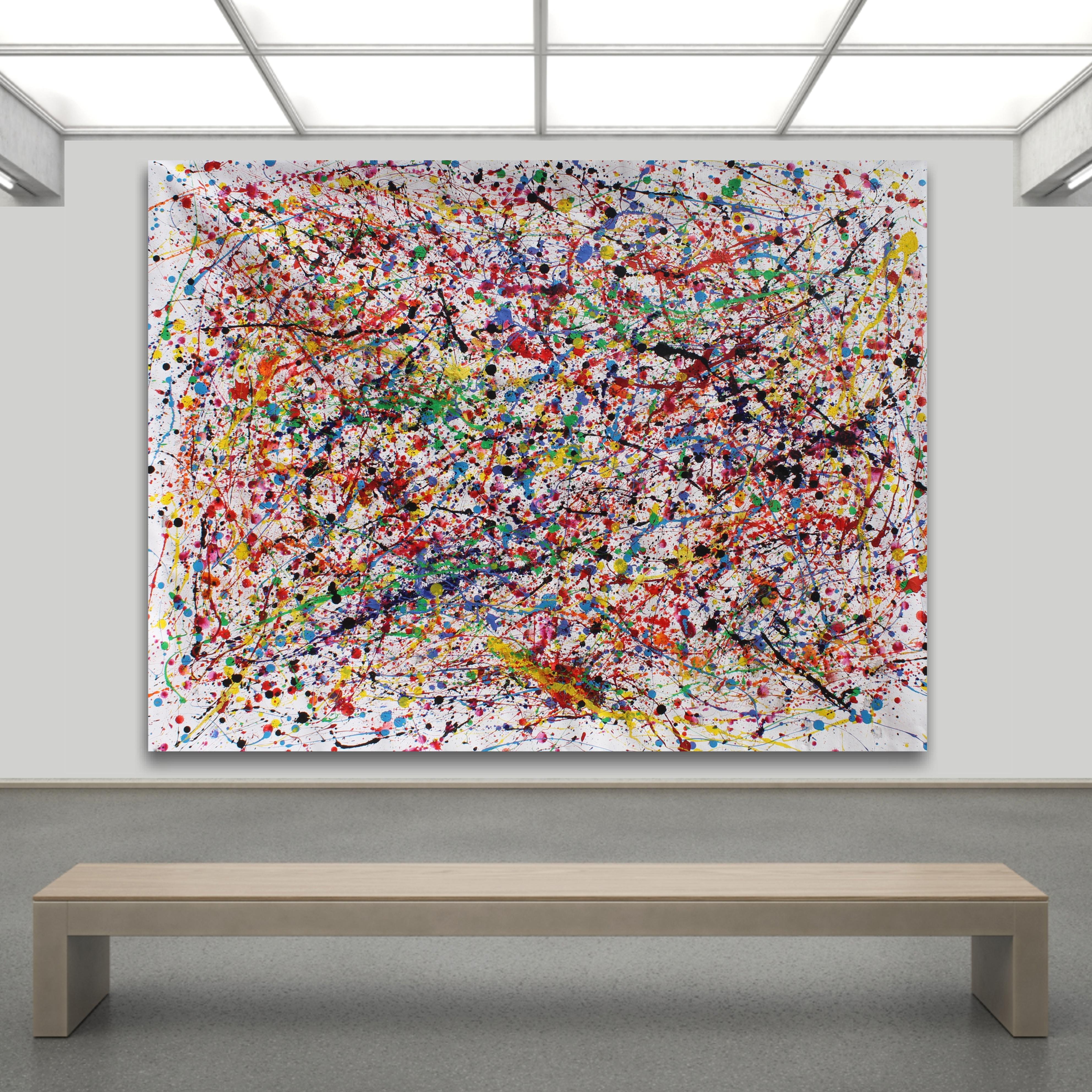 COULEURS DANSANT DANS LA NATURE - Painting de Juan Jose Garay