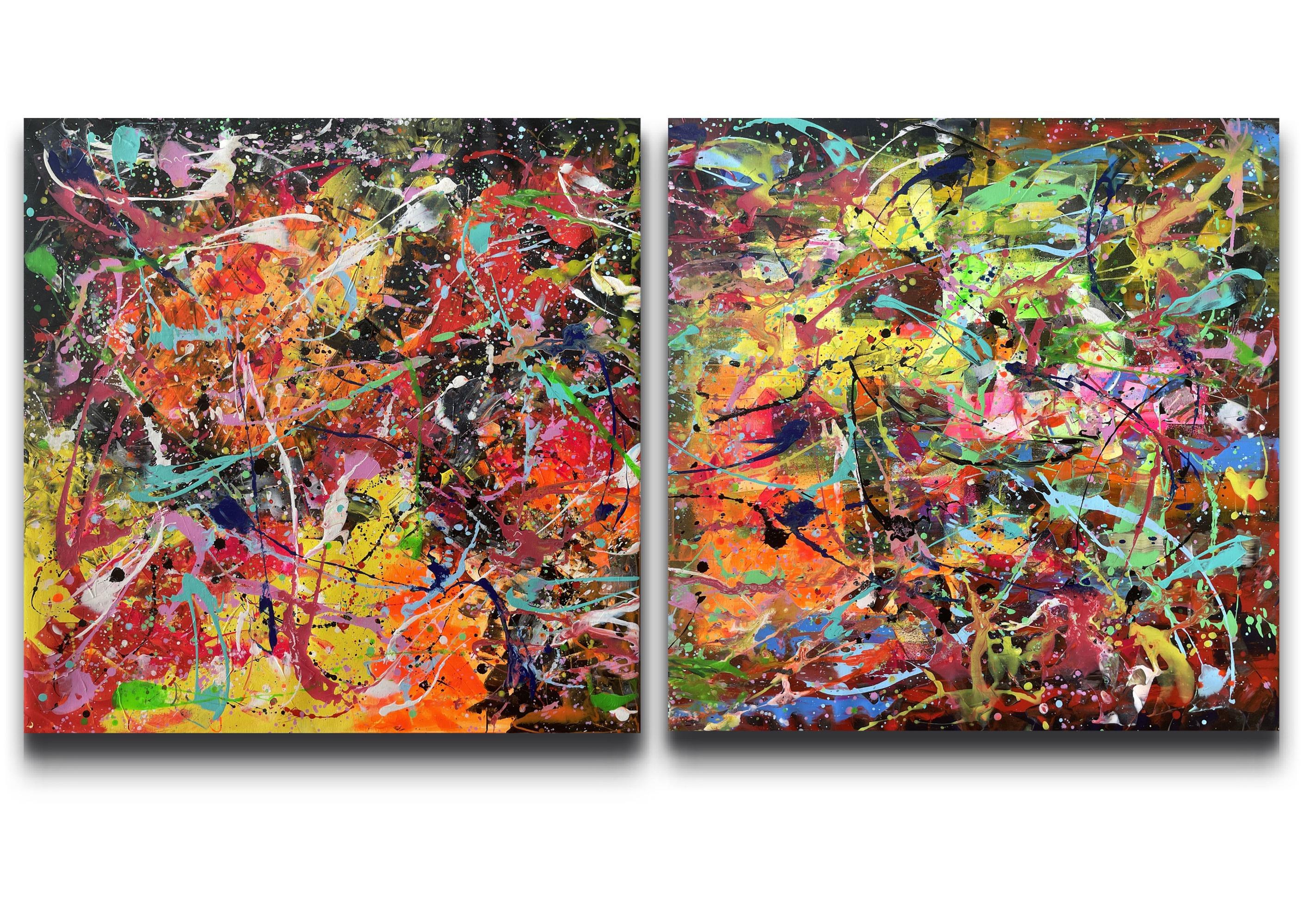 Kolumineszenz in der chromatischen Fusion – Painting von Juan Jose Garay