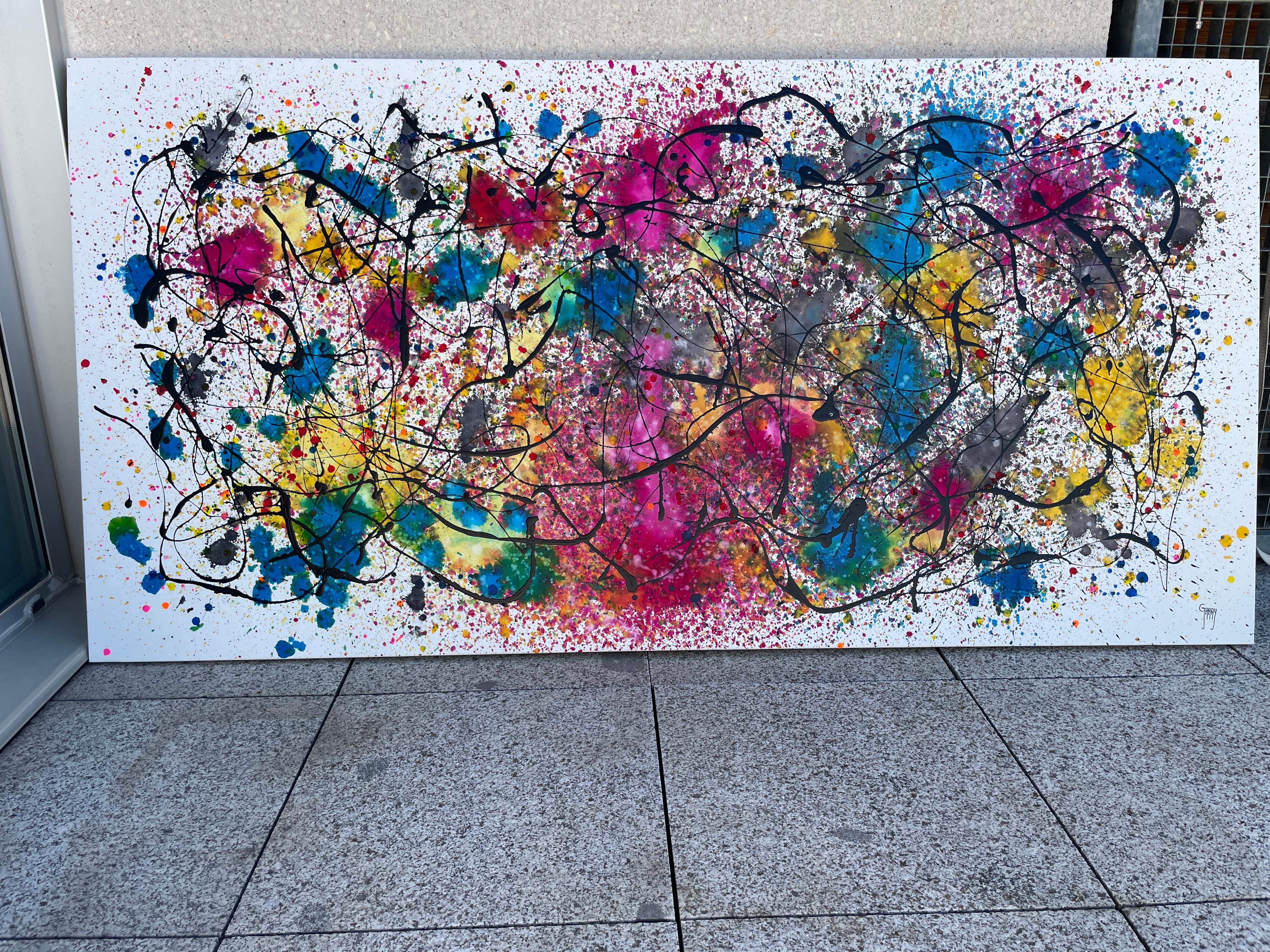 Tanz des Zufalls (Abstrakter Expressionismus), Painting, von Juan Jose Garay