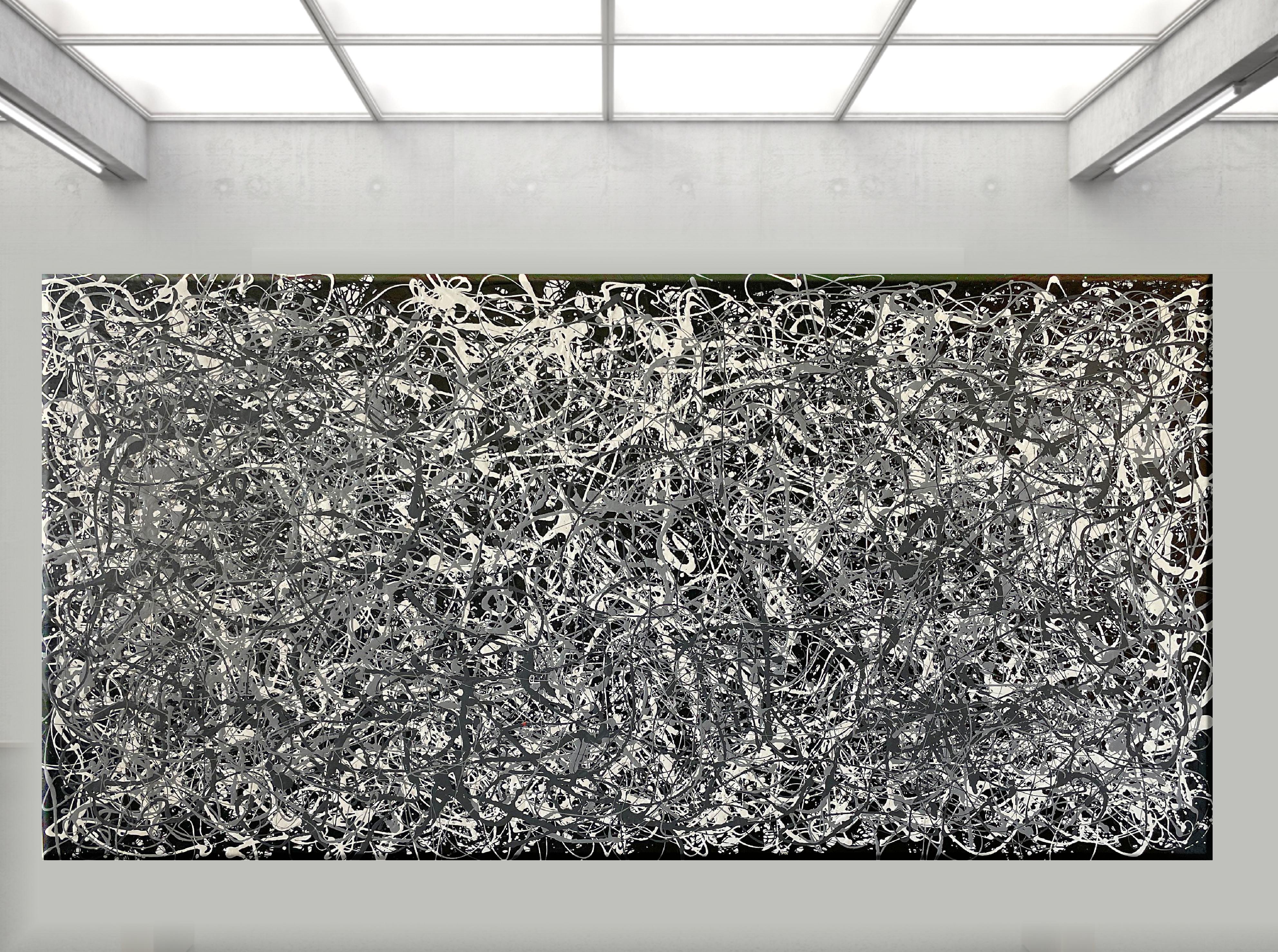 Dance of Shadows - Abstract Expressionist Painting by Juan Jose Garay