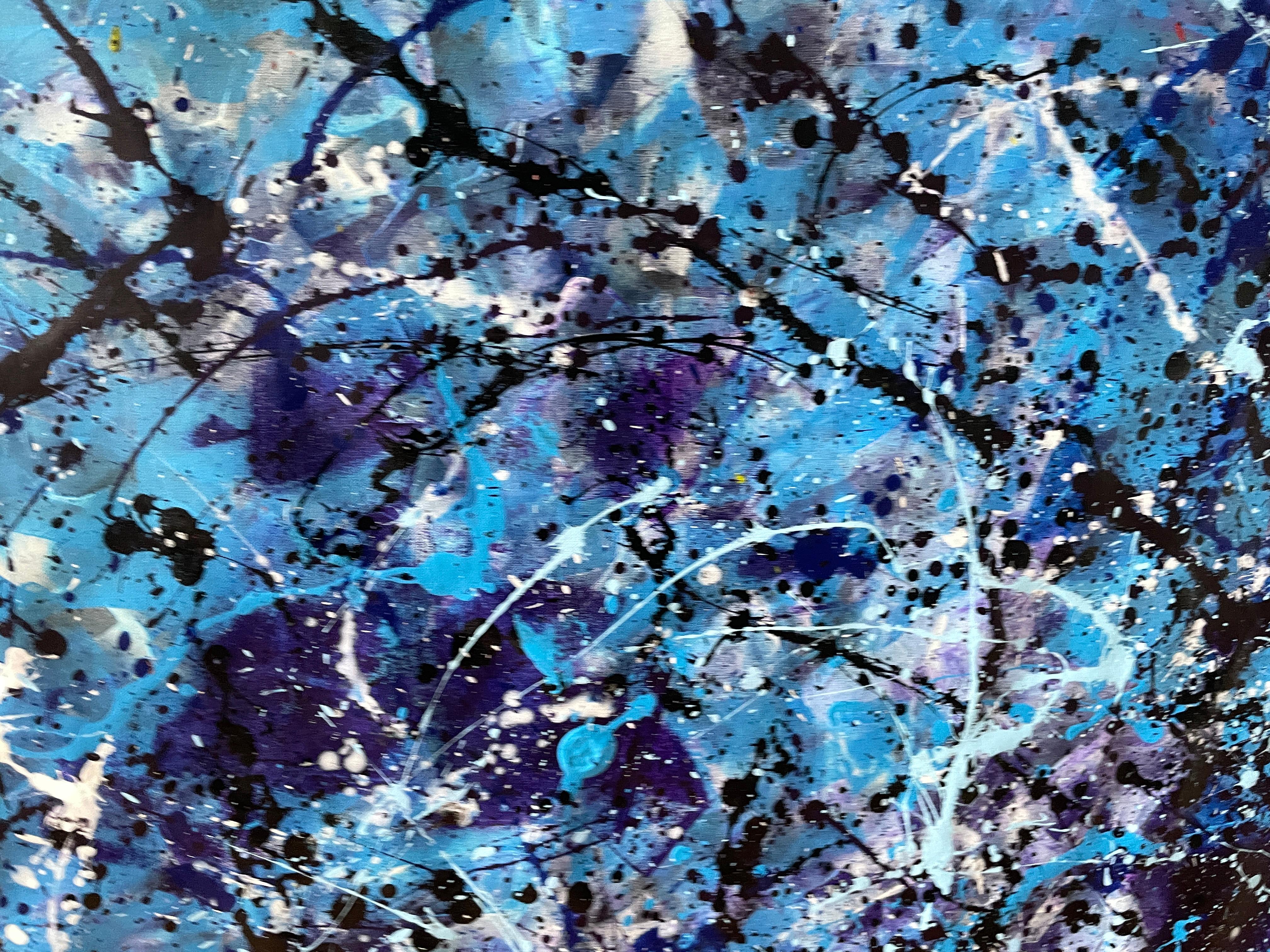 Diptych-Cascades of Eternal Blue For Sale 8