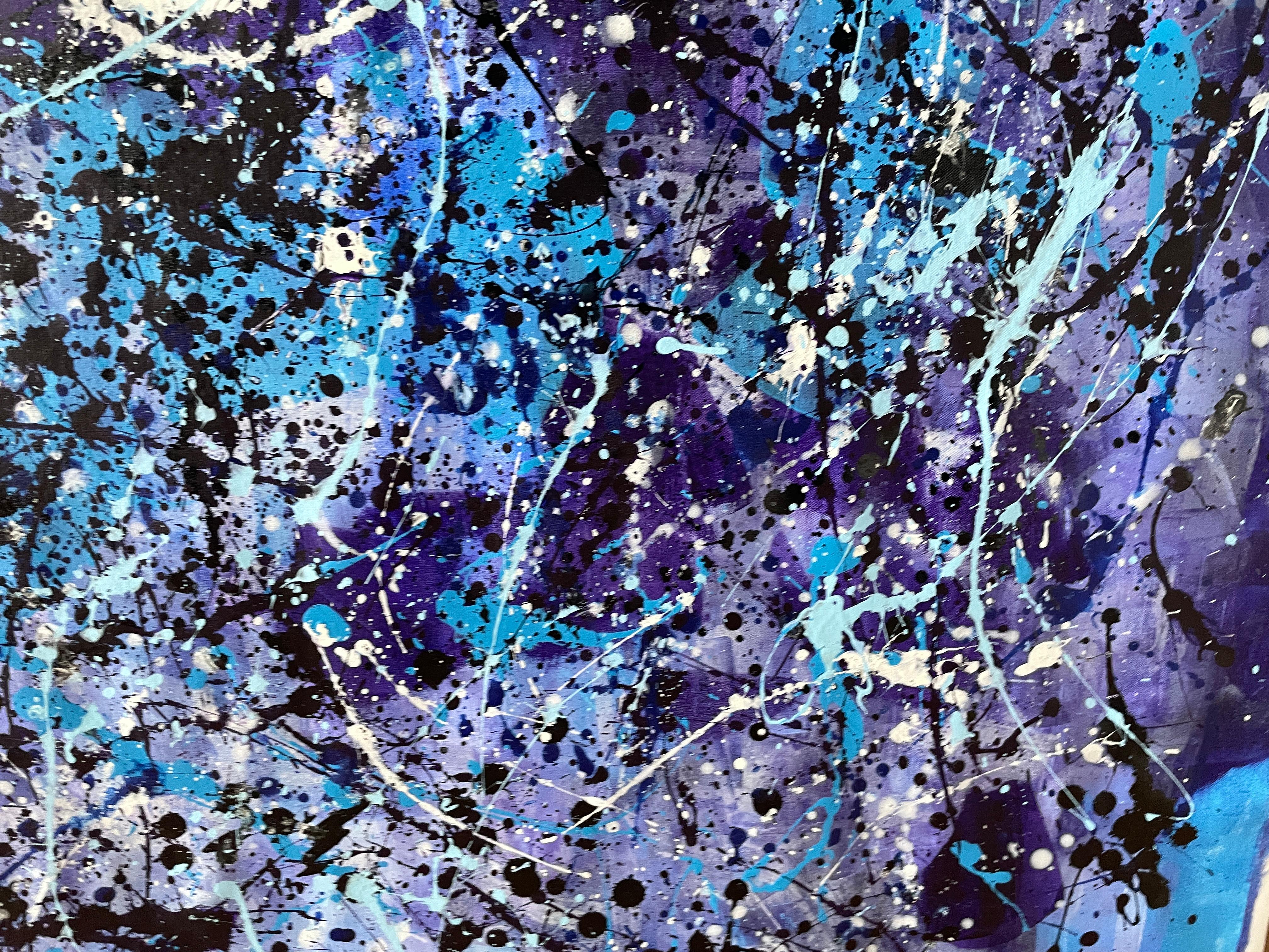 Diptych-Cascades of Eternal Blue For Sale 11