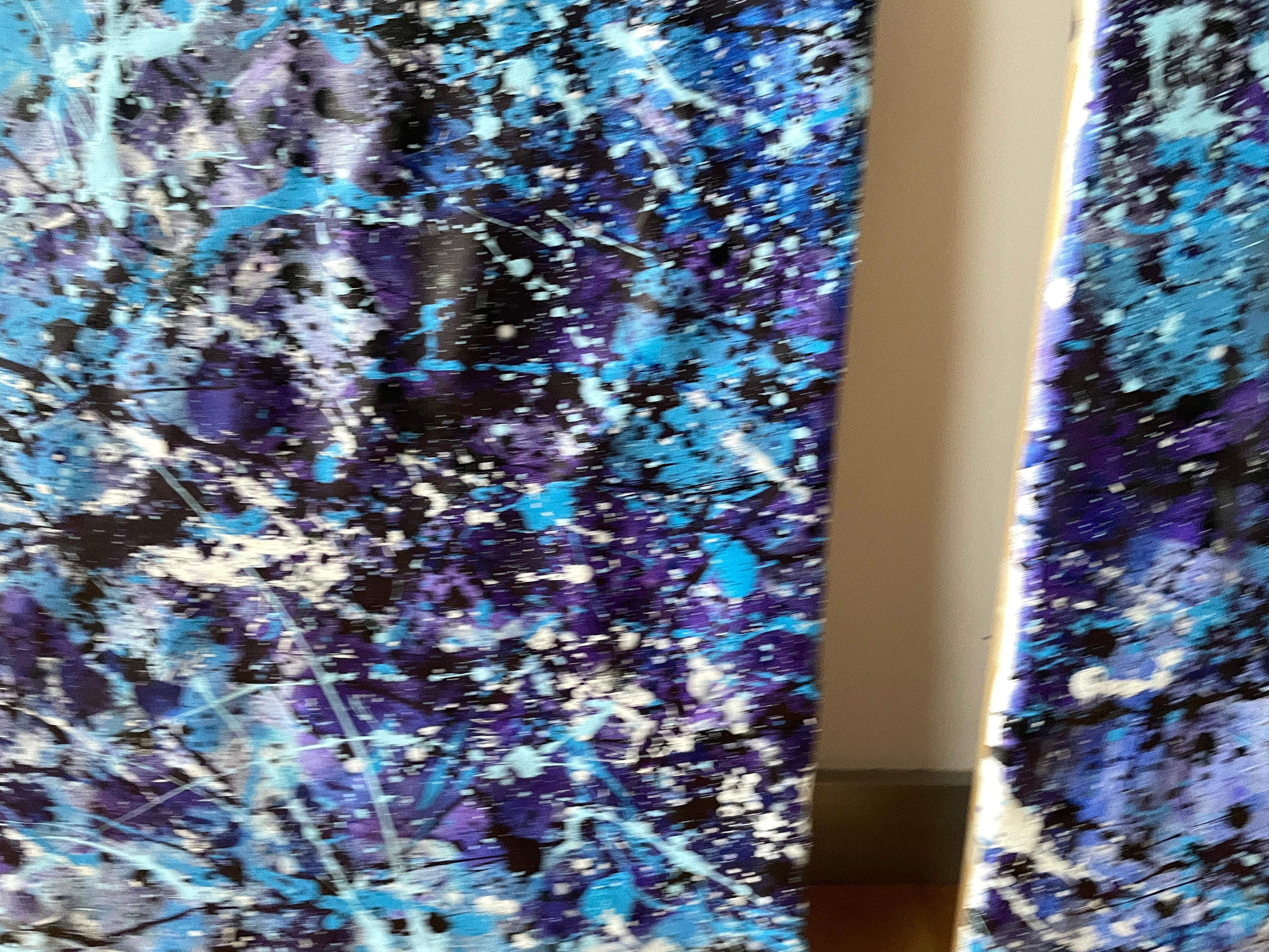 Diptych-Cascades of Eternal Blue For Sale 15