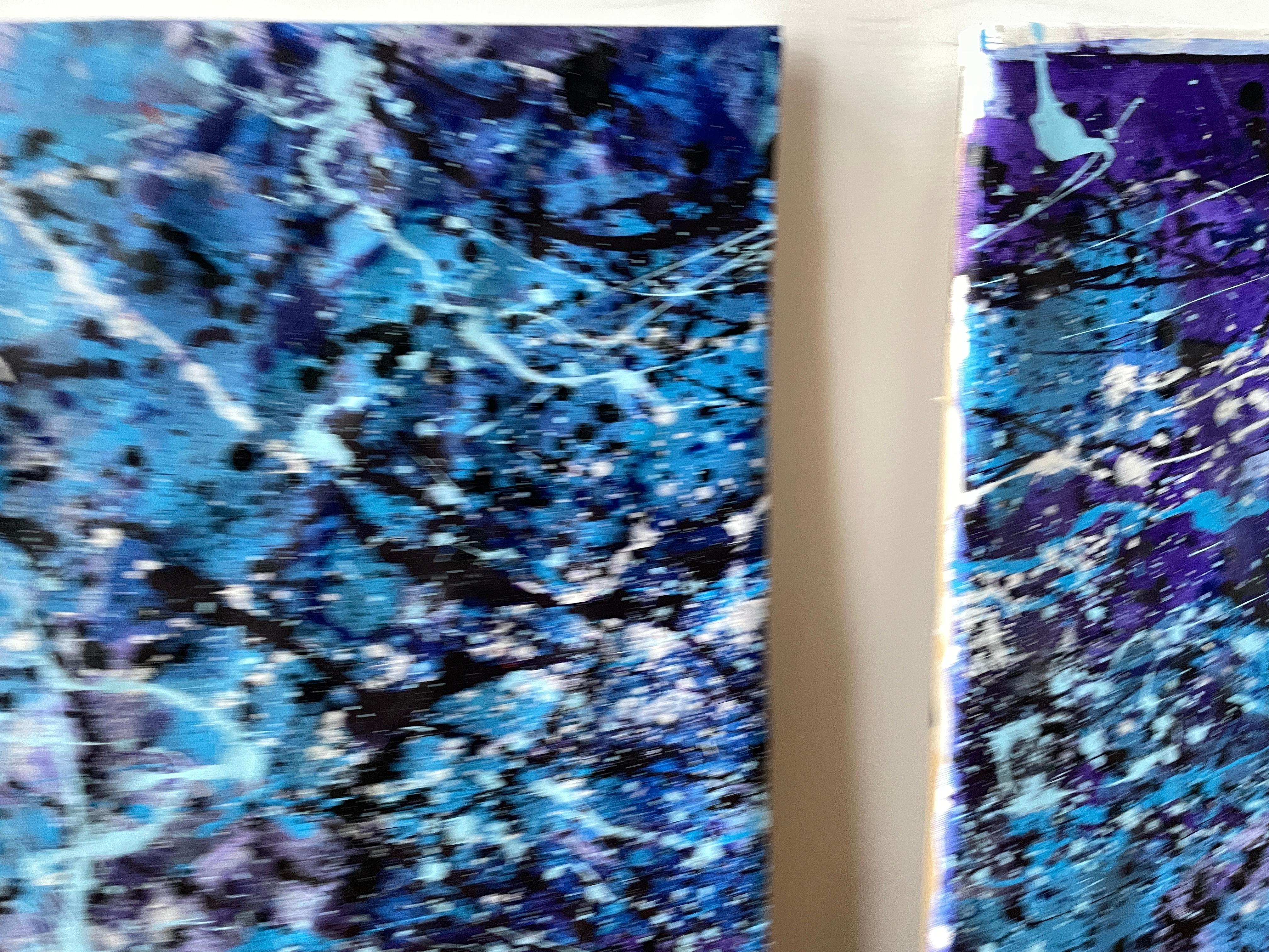 Diptych-Cascades of Eternal Blue For Sale 2