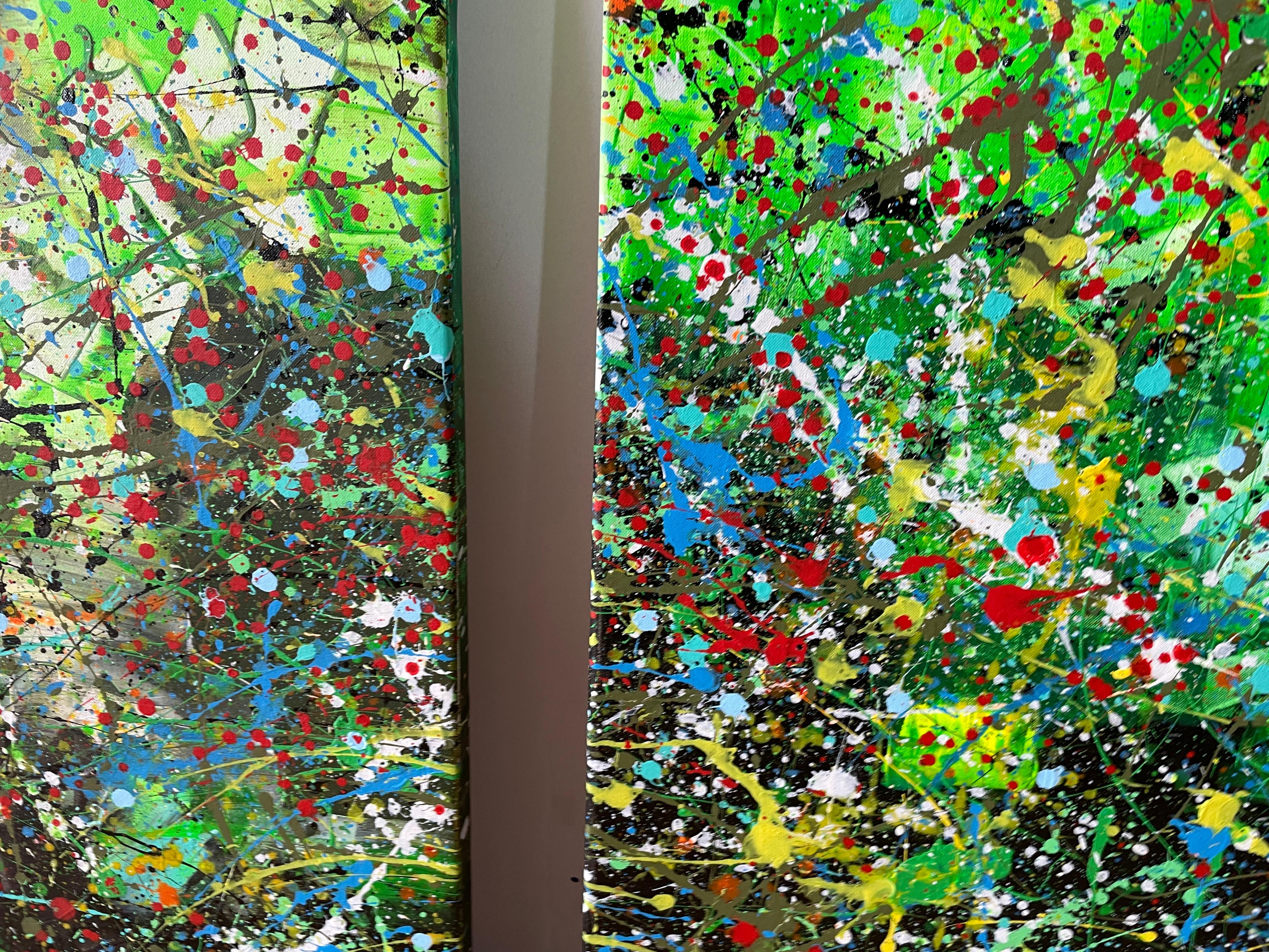 Diptych-Emerald Ethereal For Sale 9