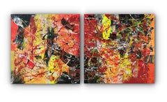 Diptych-Fire in the Dark