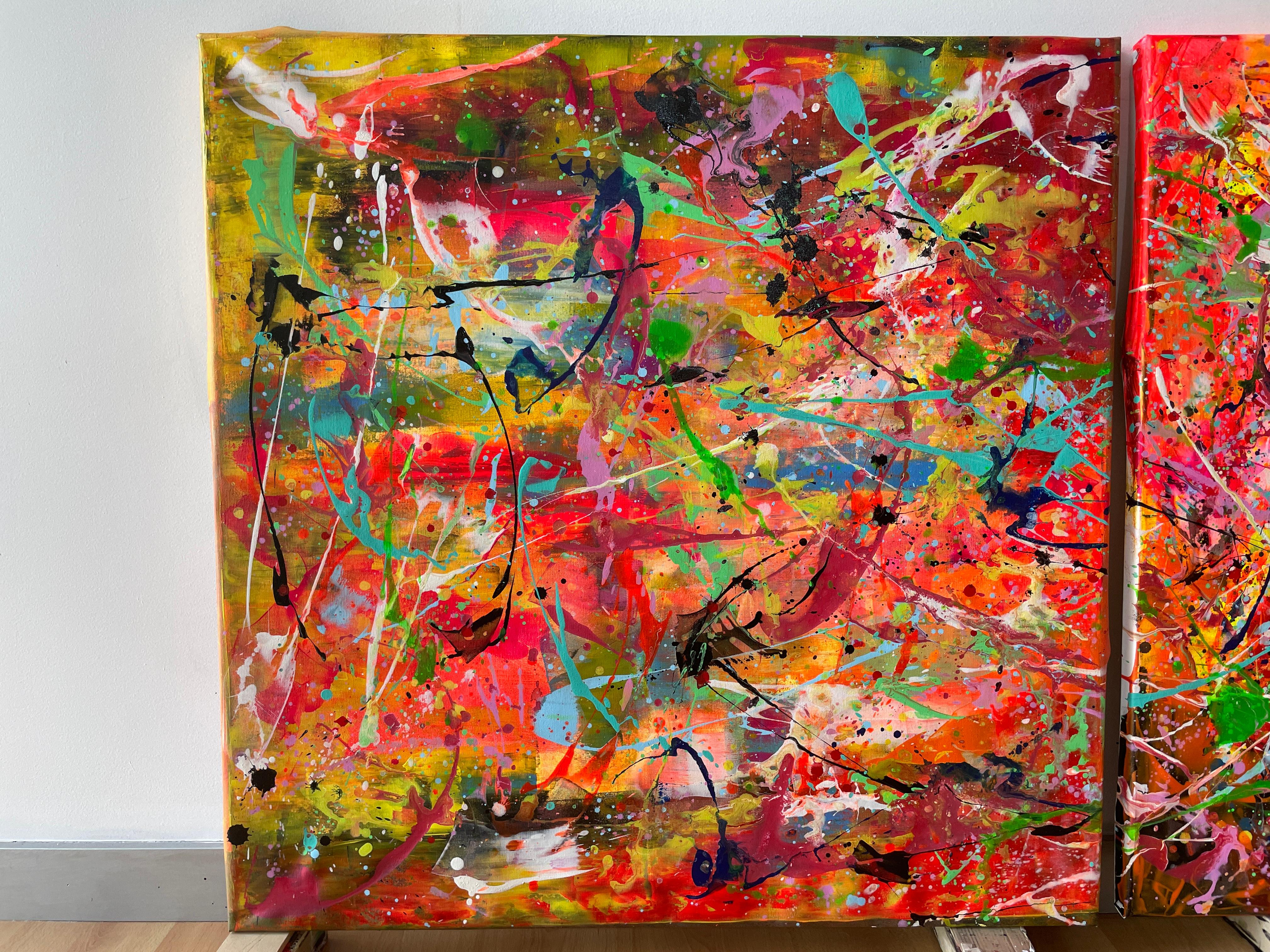 Diptych-Vibrant Eclipse For Sale 1