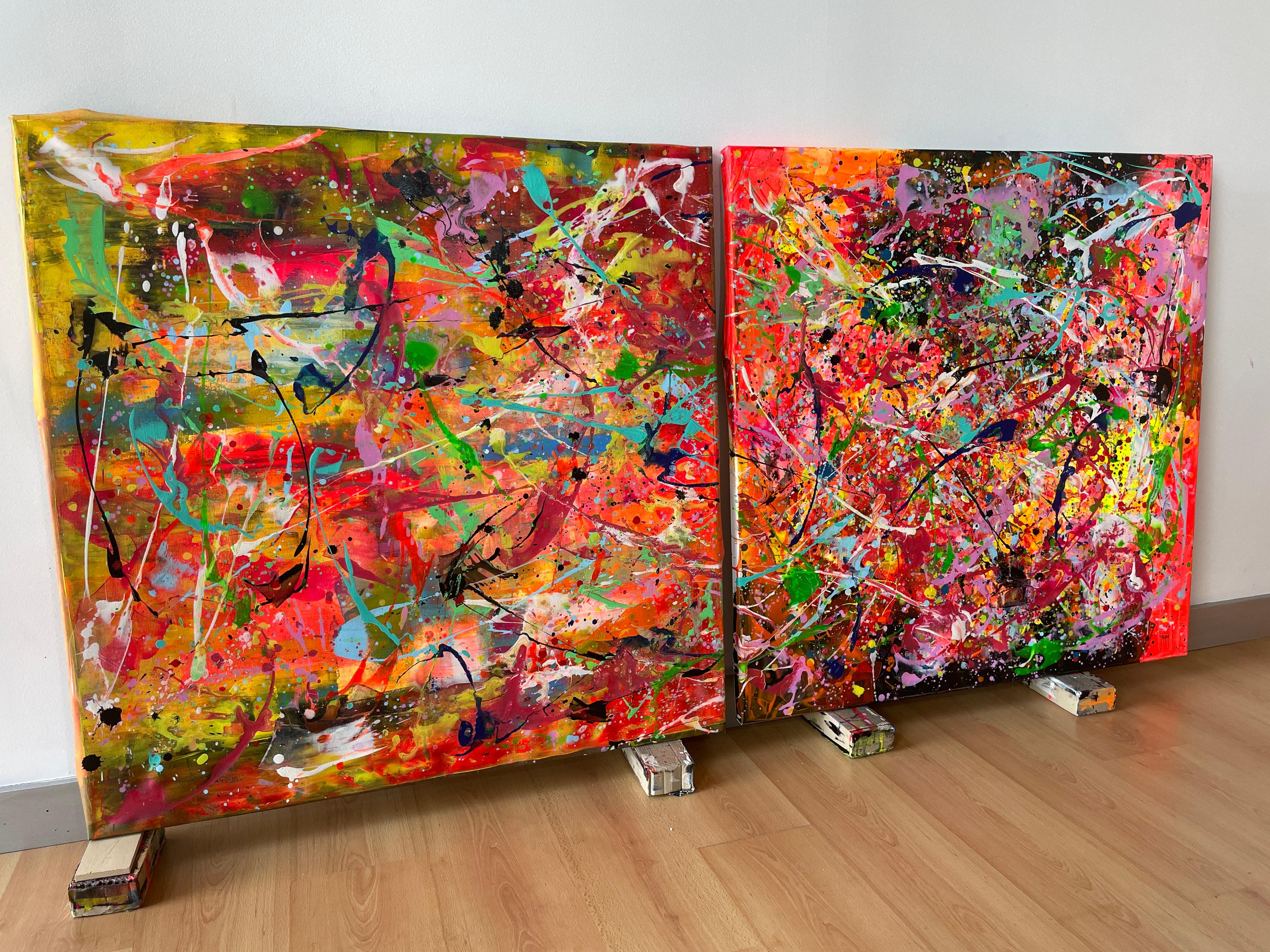 Diptych-Vibrant Eclipse For Sale 2