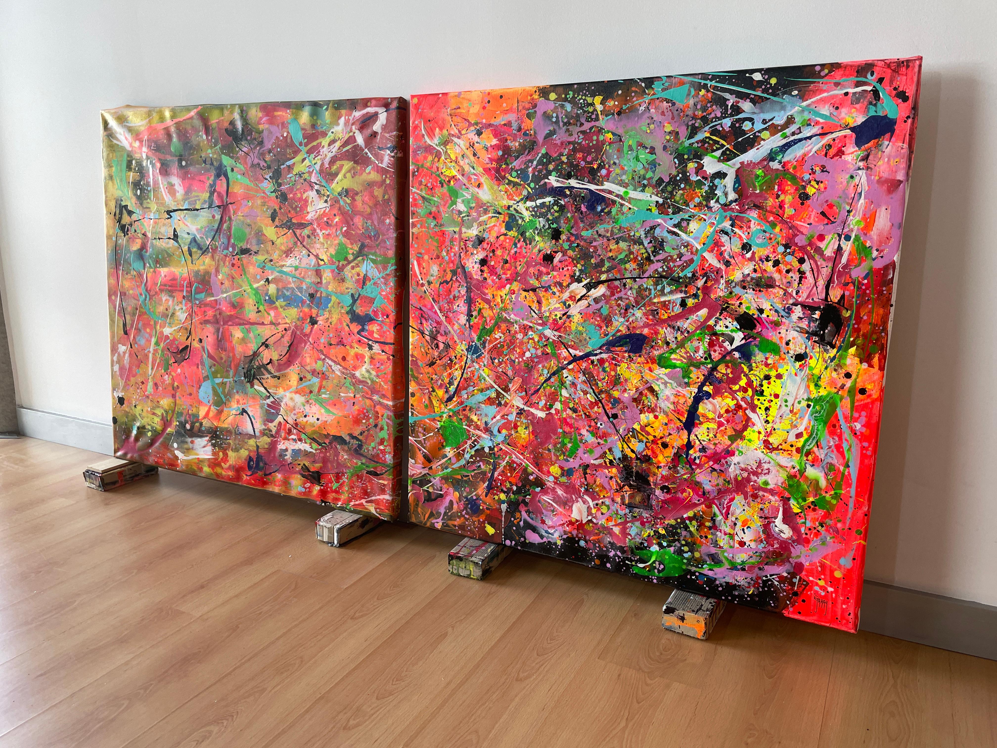 Diptych-Vibrant Eclipse For Sale 3