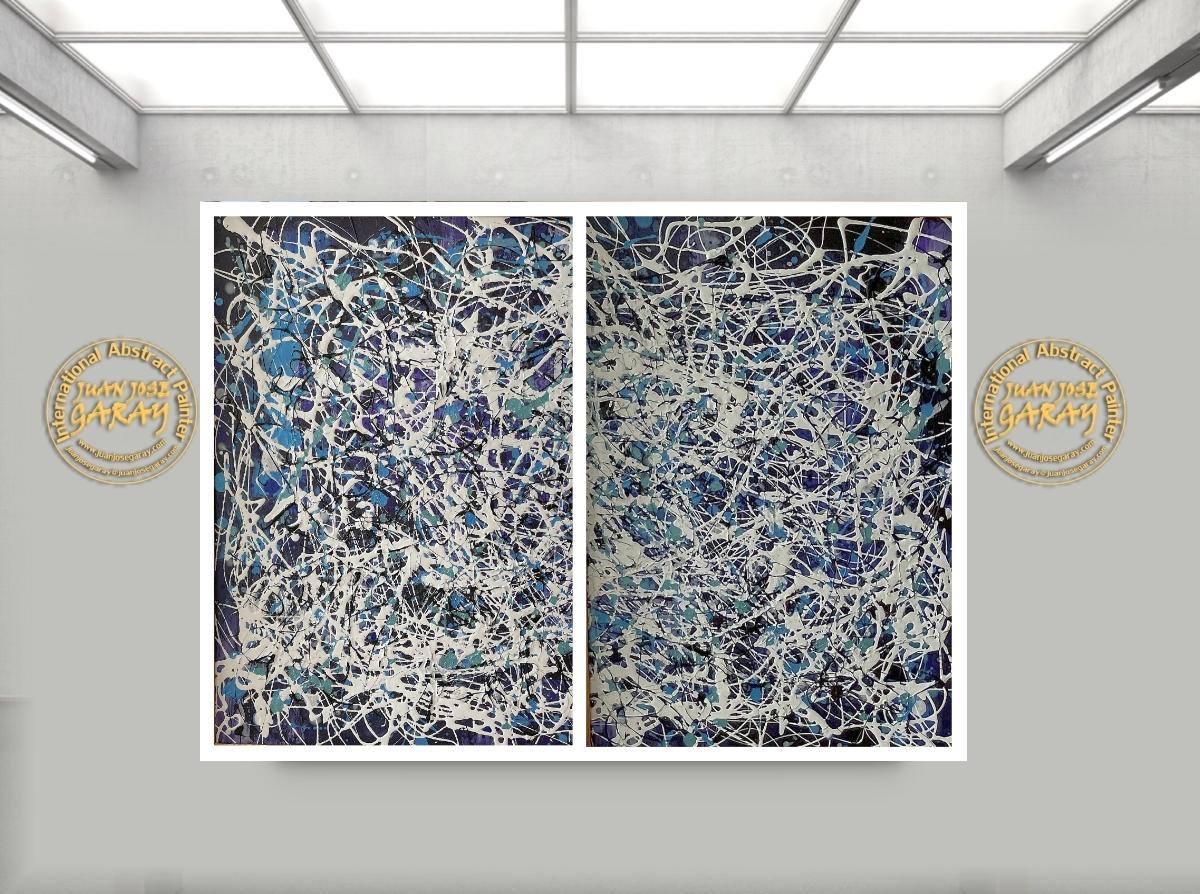 Doppio Zero - Dittico - Painting Espressionismo astratto di Juan Jose Garay