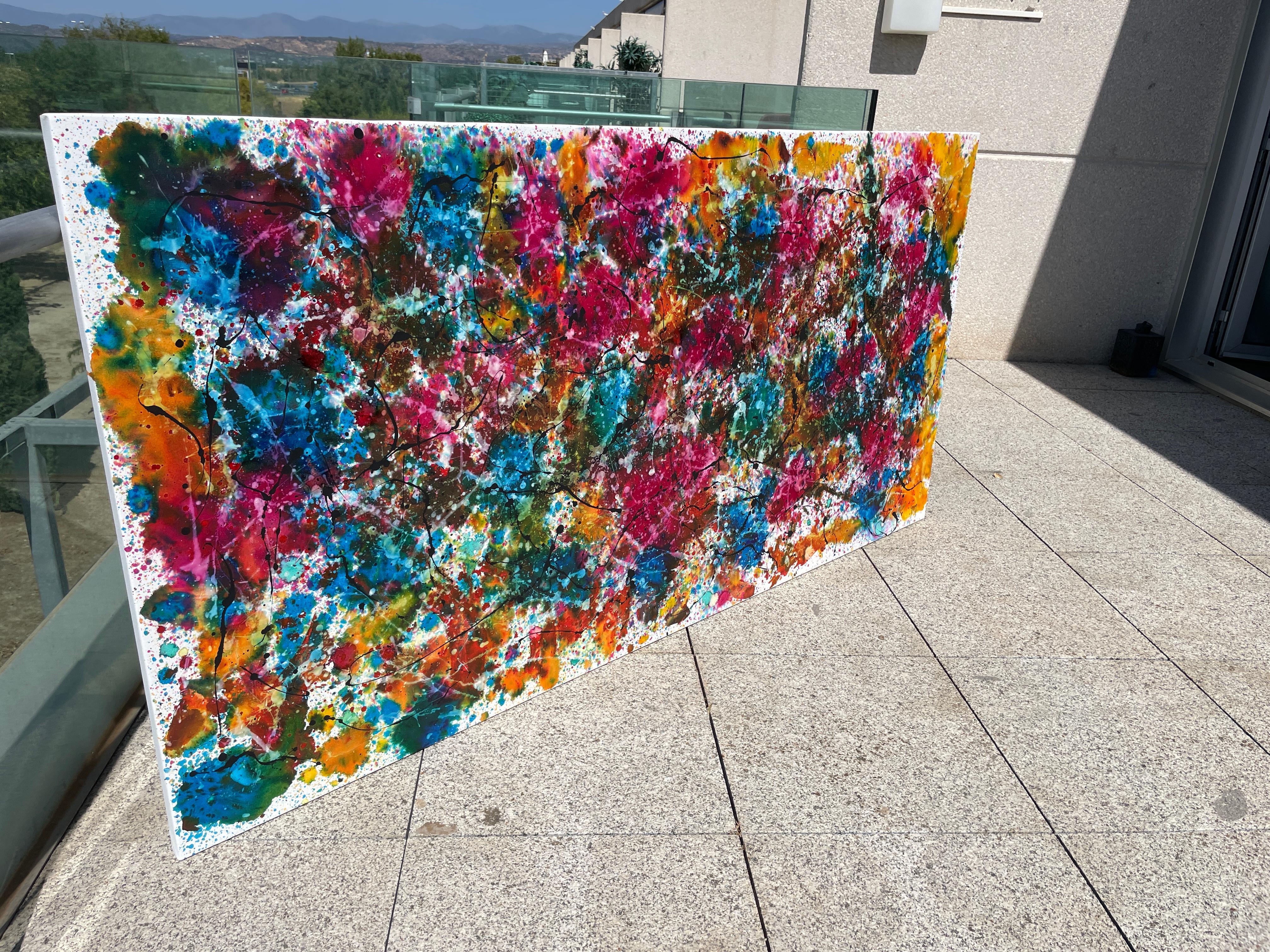 Ecos de primavera - Abstract Painting Negro de Juan Jose Garay