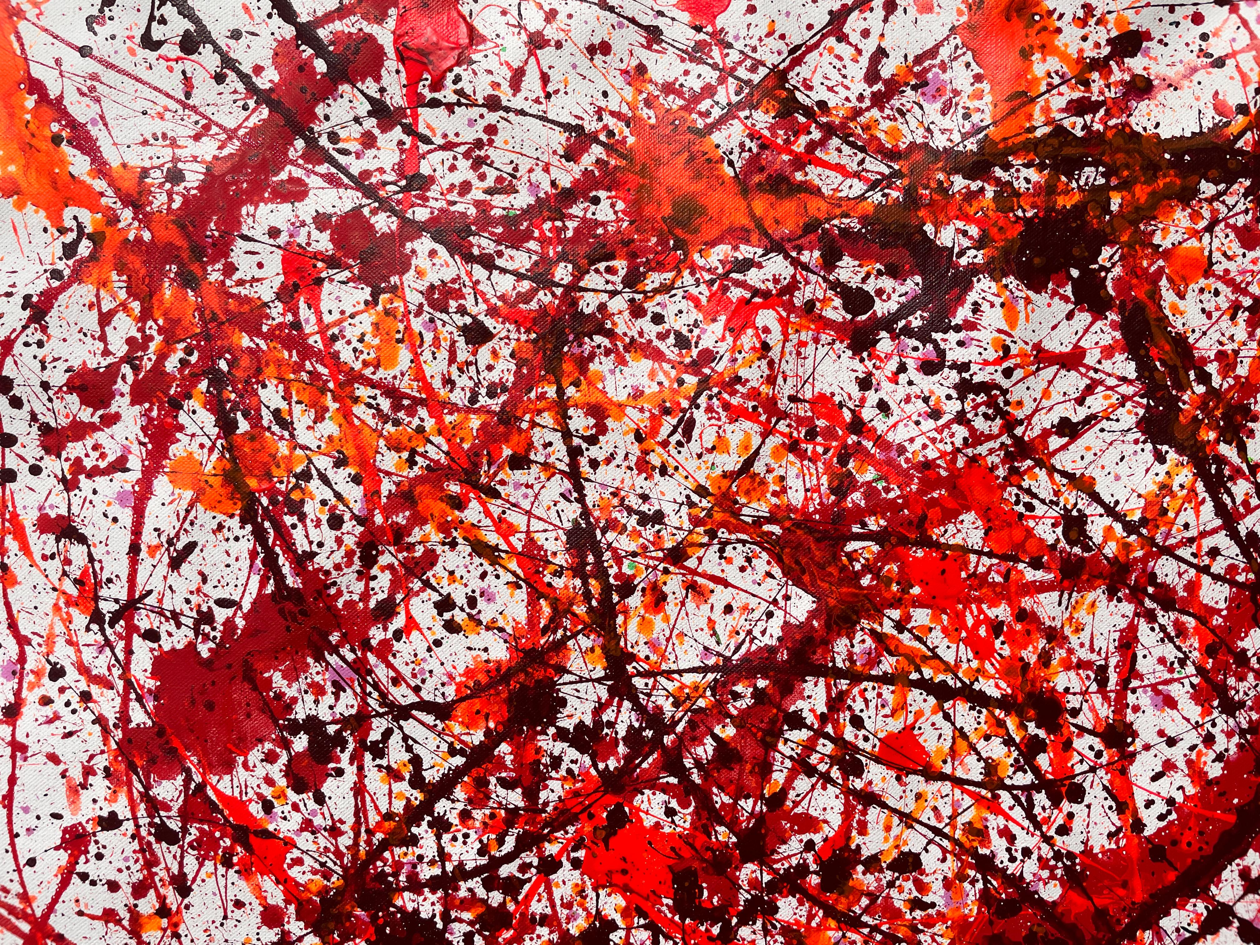 Ecstasy in Rot – Painting von Juan Jose Garay