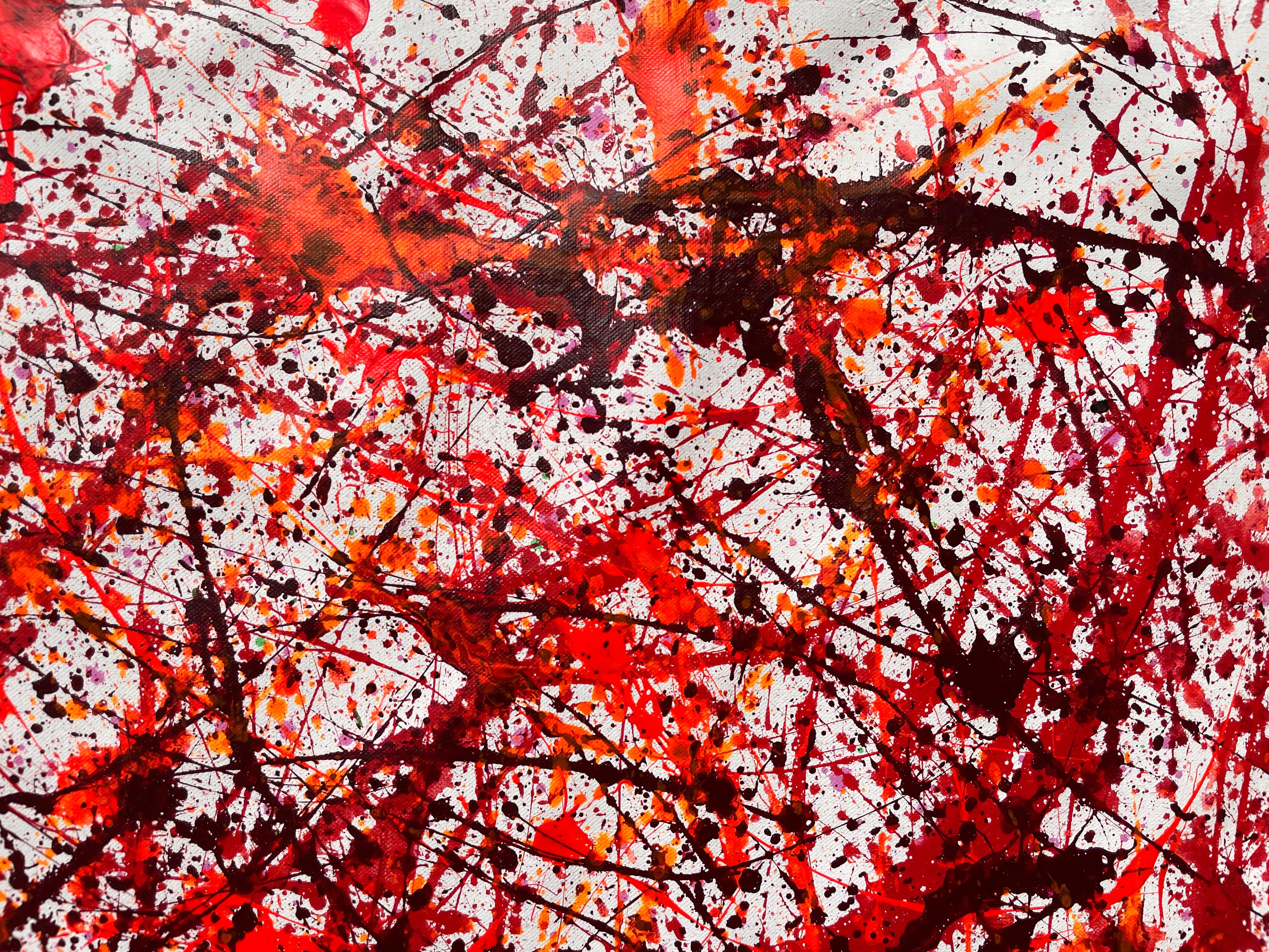 Ecstasy in Rot (Abstrakter Expressionismus), Painting, von Juan Jose Garay