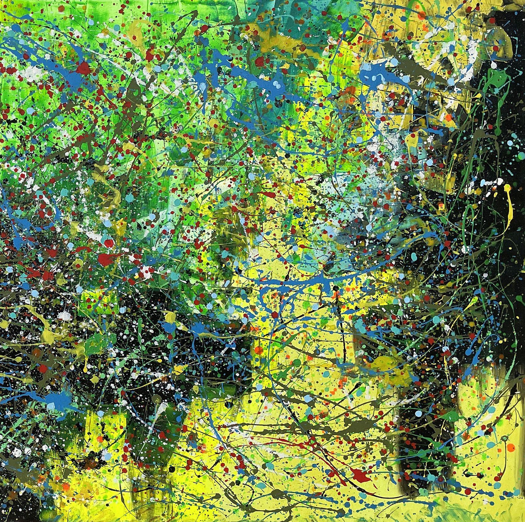 Smeraldo Etereo - Painting Espressionismo astratto di Juan Jose Garay