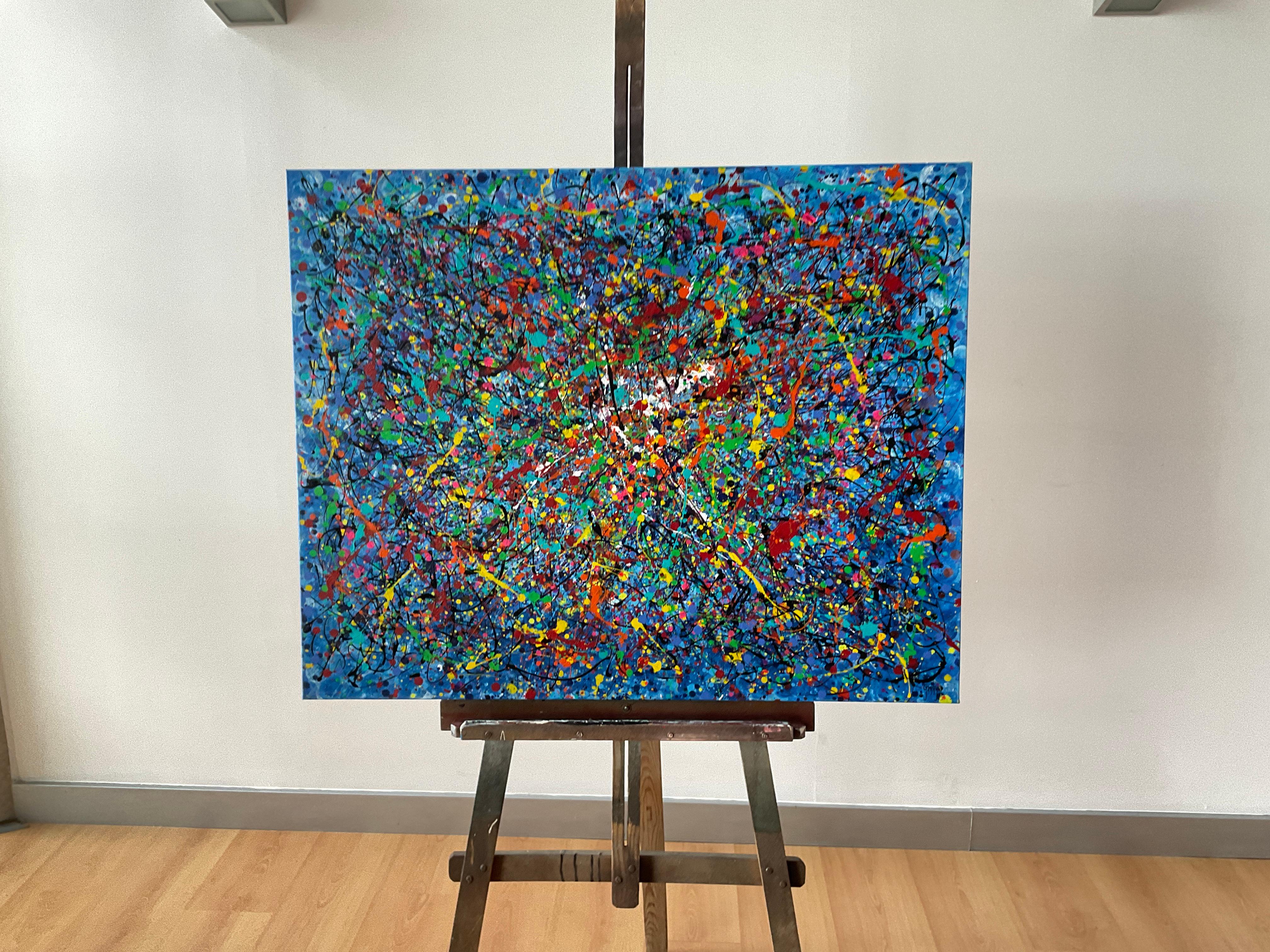 Energia dell'ondata - Painting Espressionismo astratto di Juan Jose Garay