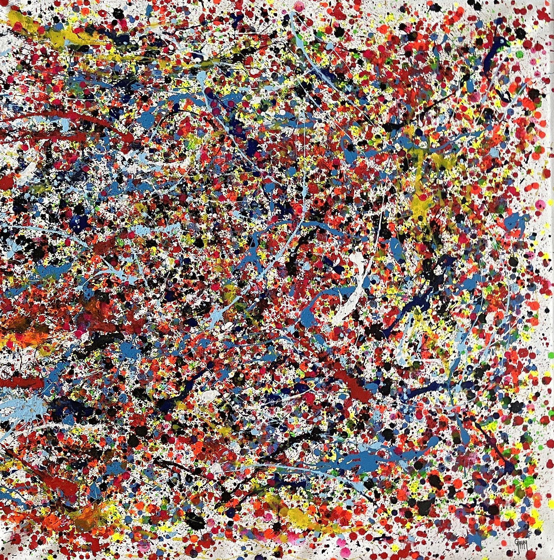 Flammes de l'âme - Expressionnisme abstrait Painting par Juan Jose Garay