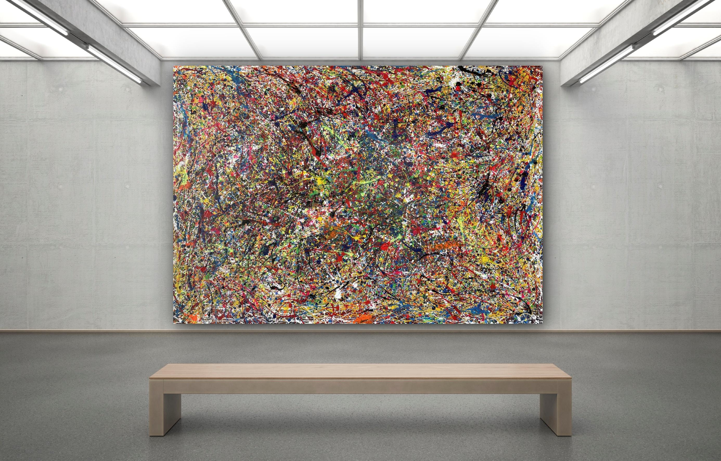Giardino fiorito e Nature - Abstract Painting Marrone di Juan Jose Garay