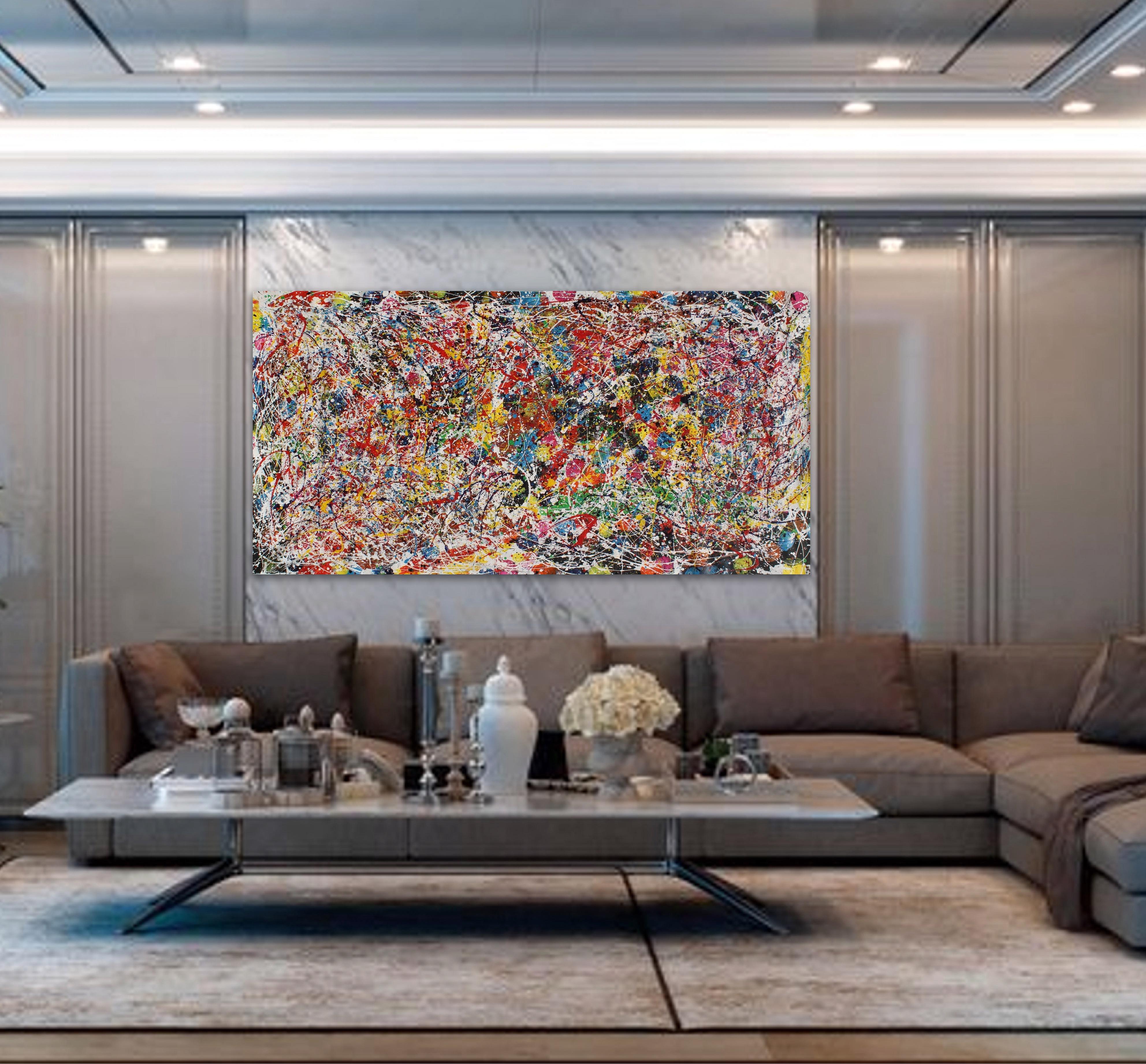 Blumen der Schönheit (Braun), Abstract Painting, von Juan Jose Garay