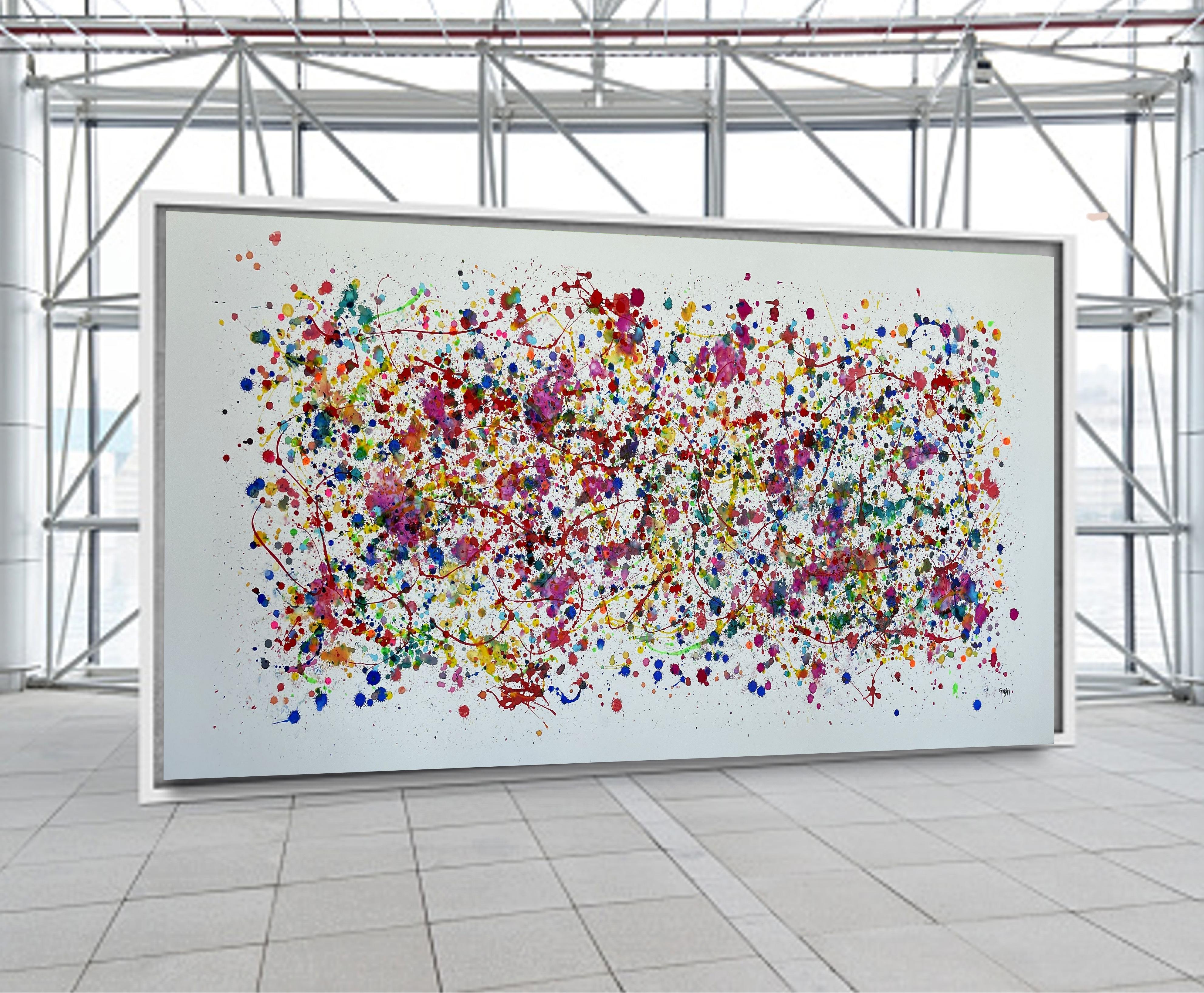 Fragmented Memory - Expressionnisme abstrait Painting par Juan Jose Garay