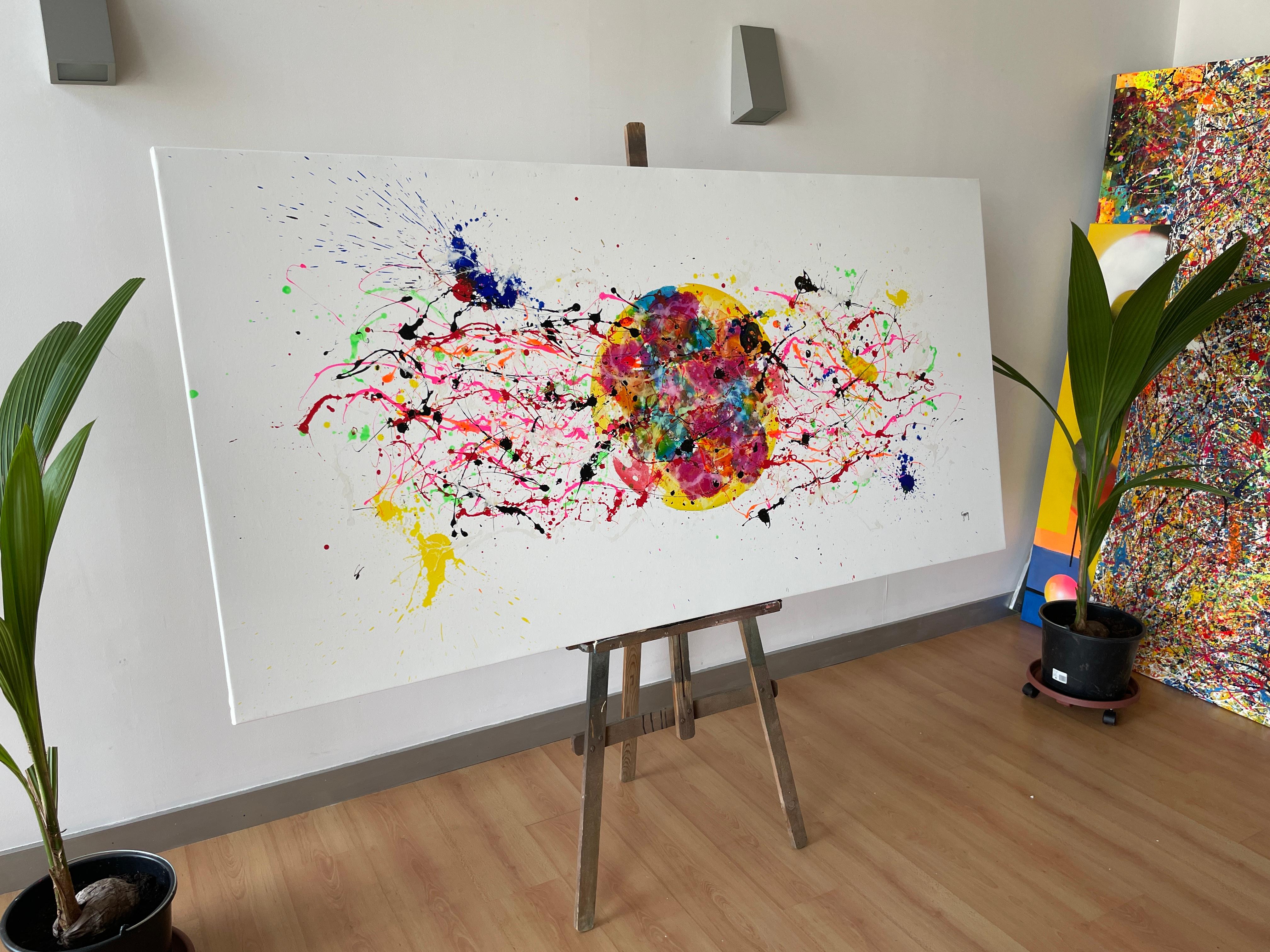 Frammenti del tutto - Painting Espressionismo astratto di Juan Jose Garay