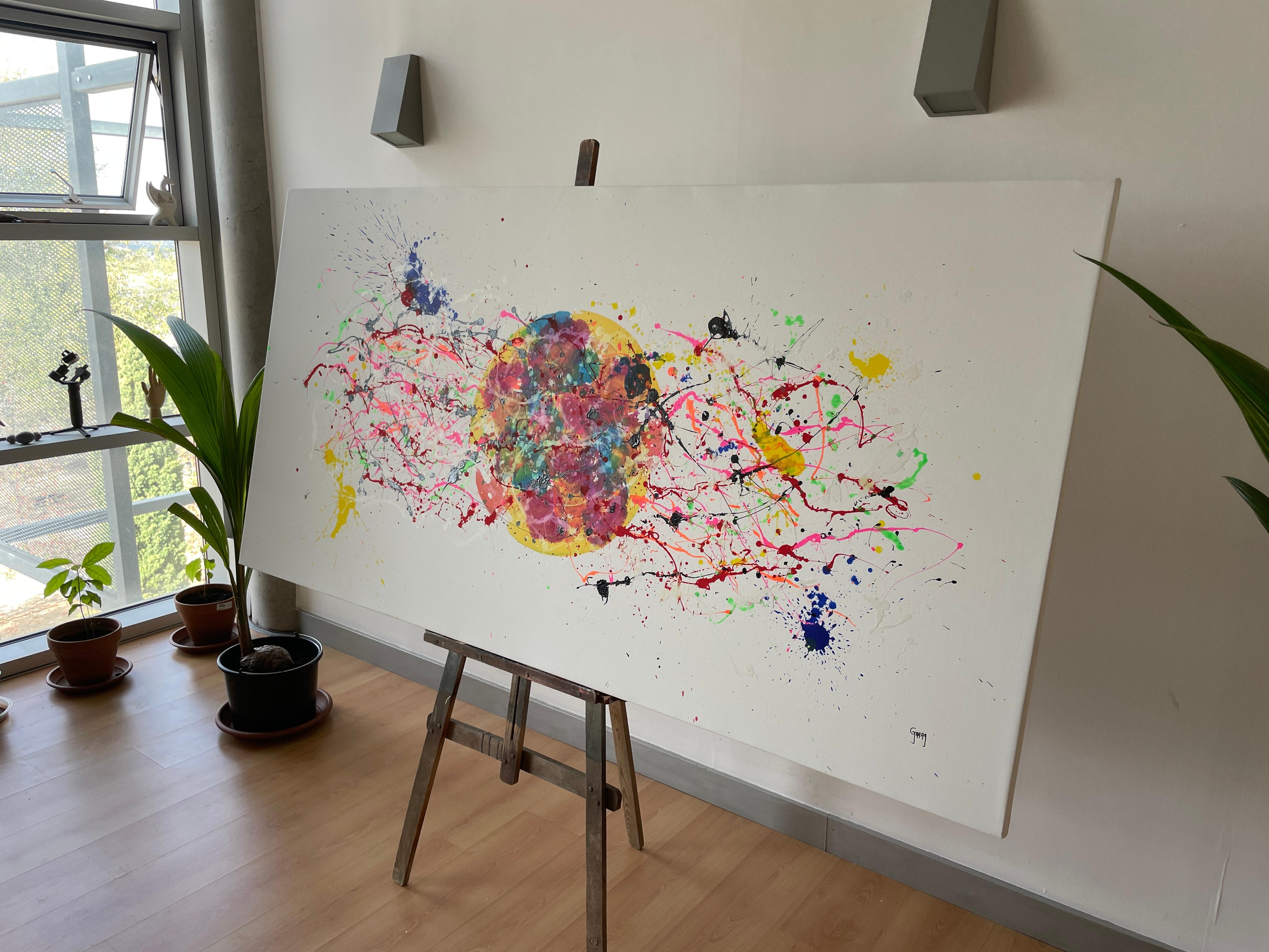 Frammenti del tutto - Abstract Painting Grigio di Juan Jose Garay