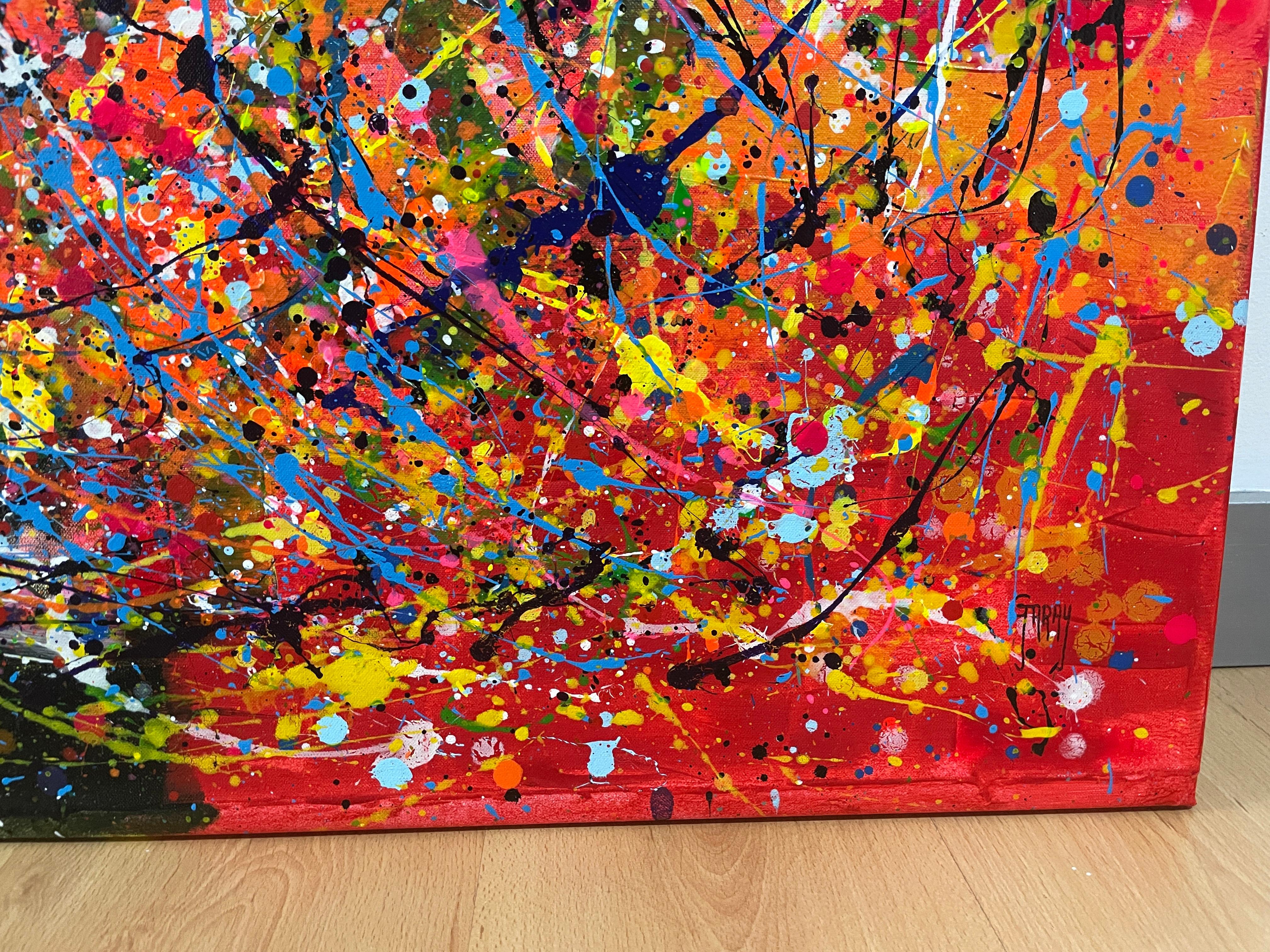 The Fury of the Dusk (Braun), Abstract Painting, von Juan Jose Garay