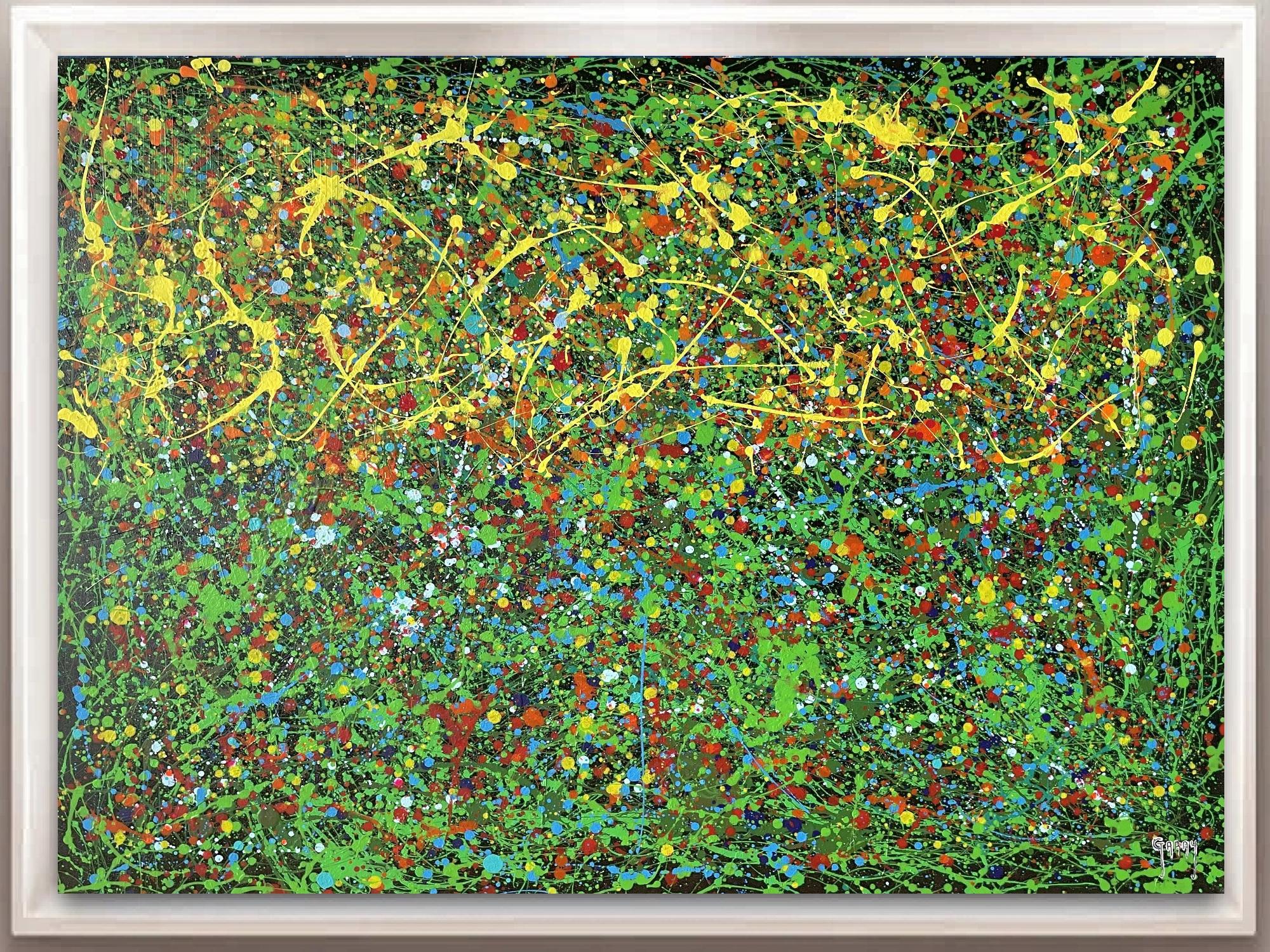 Grün Metaverso (Grau), Interior Painting, von Juan Jose Garay