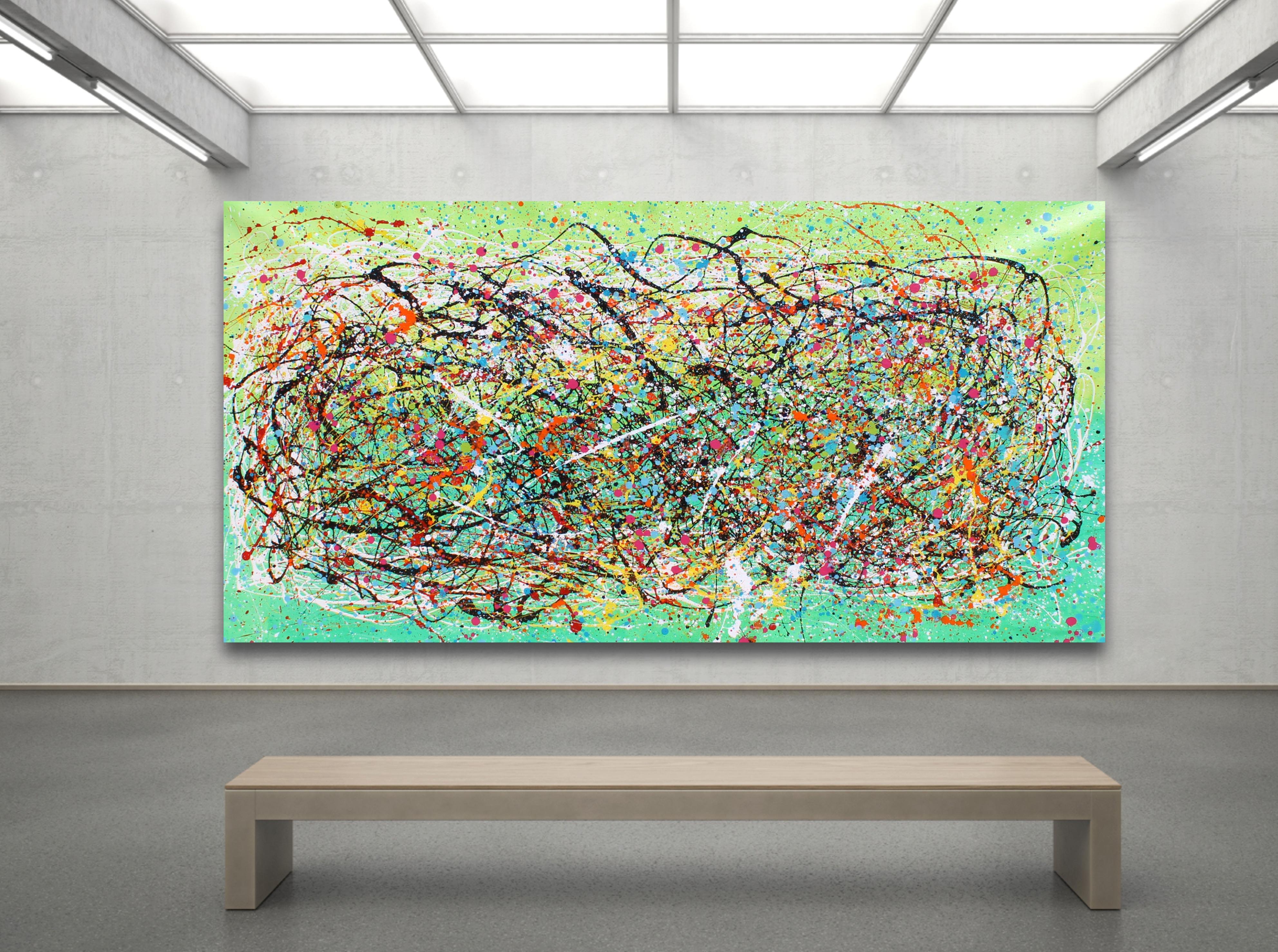 Greene & Greene & Greene - Painting Espressionismo astratto di Juan Jose Garay