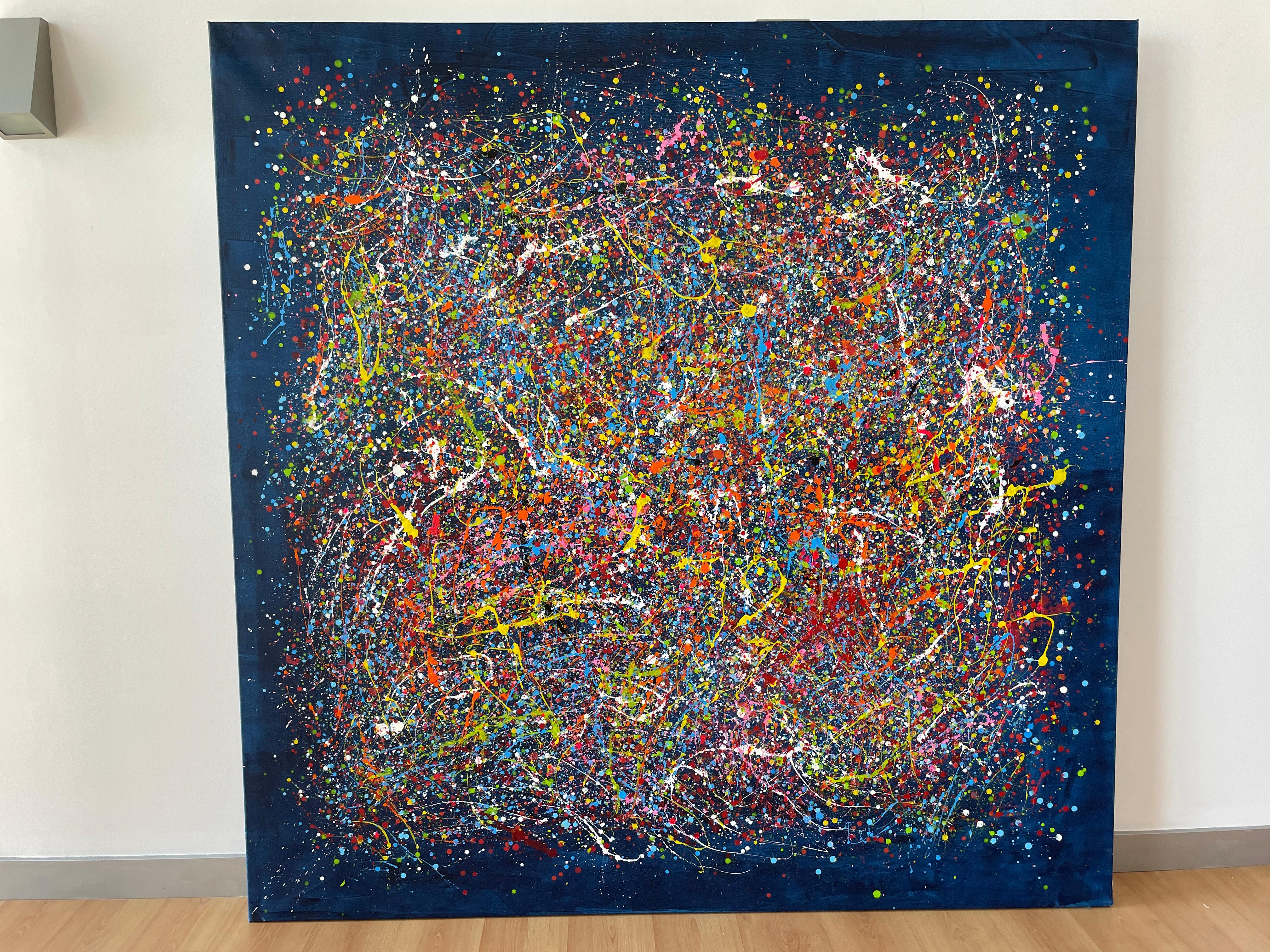 Corazón en Blues - Painting Expresionismo abstracto de Juan Jose Garay