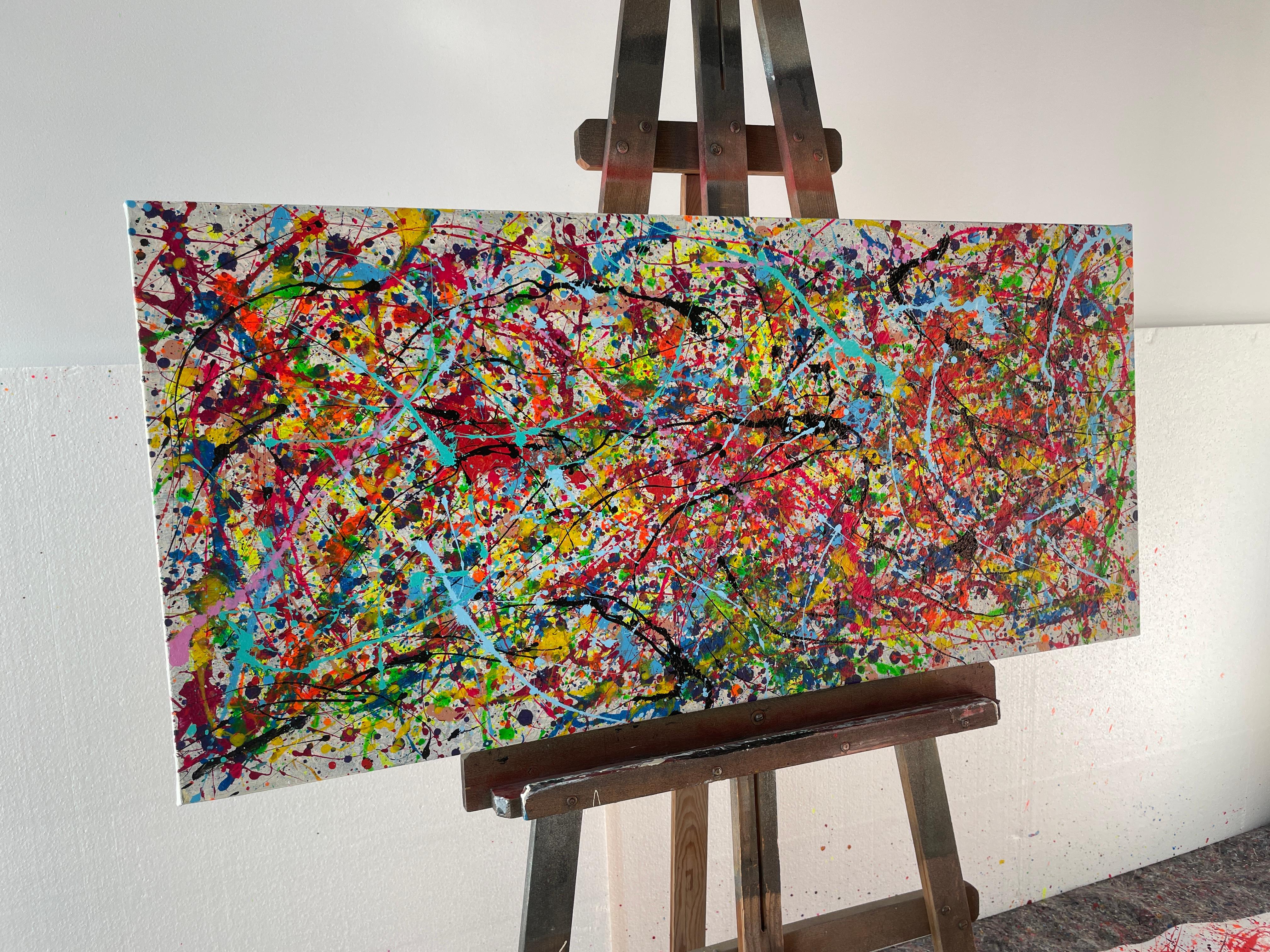 Versteckter Garten 02 (Abstrakter Expressionismus), Painting, von Juan Jose Garay