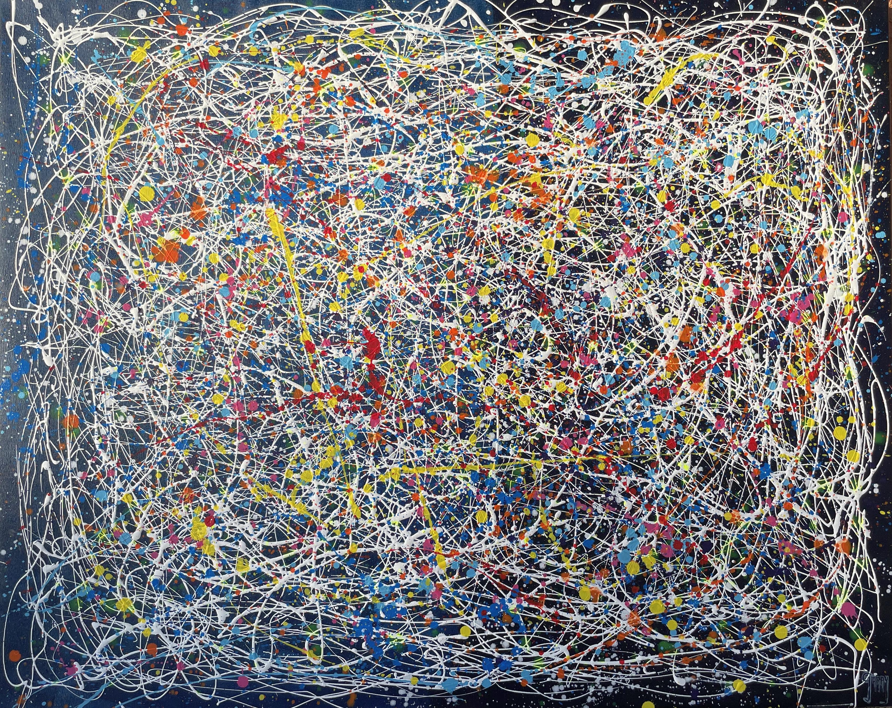 Juan Jose Garay Abstract Painting - Hidden Mystery of Colors