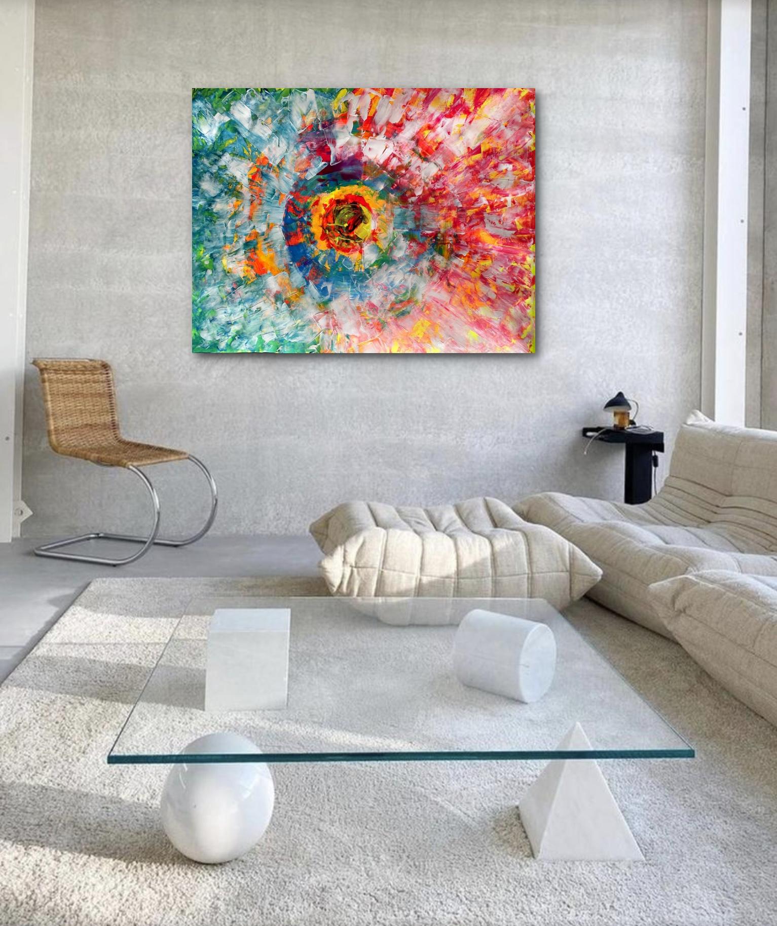 Hole Fantasy - Abstract Expressionist Painting by Juan Jose Garay