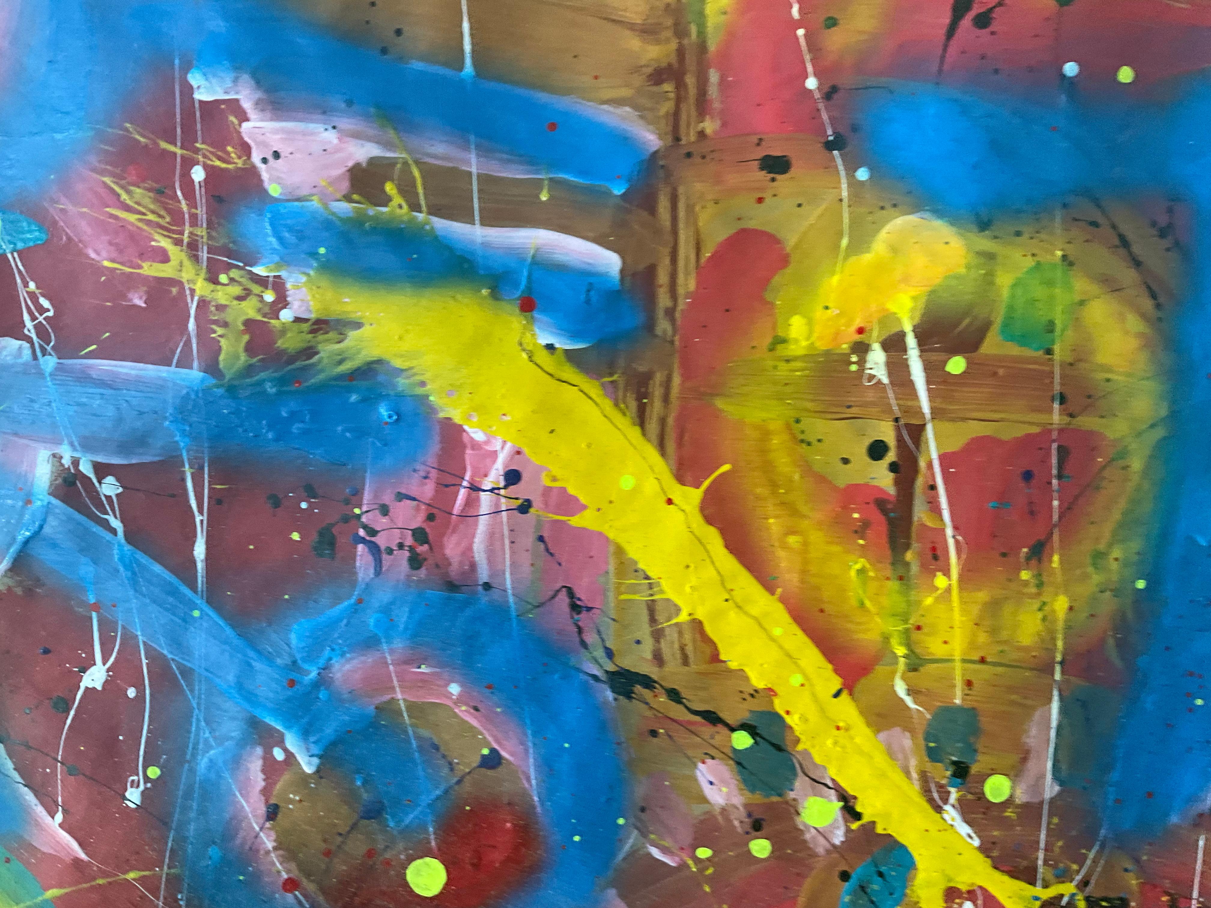 Io non mangio pesce - Painting Espressionismo astratto di Juan Jose Garay