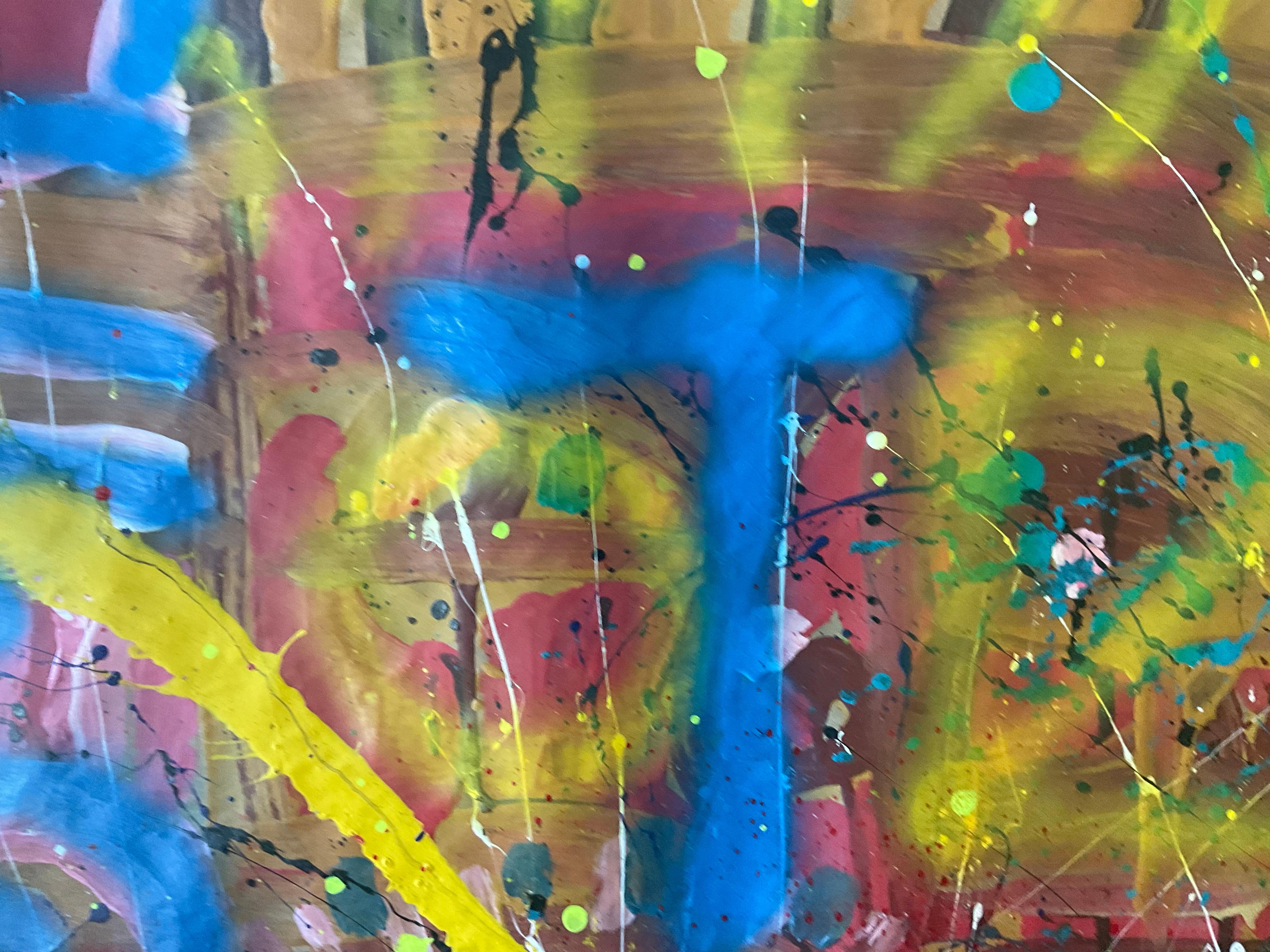 Io non mangio pesce - Abstract Painting Grigio di Juan Jose Garay