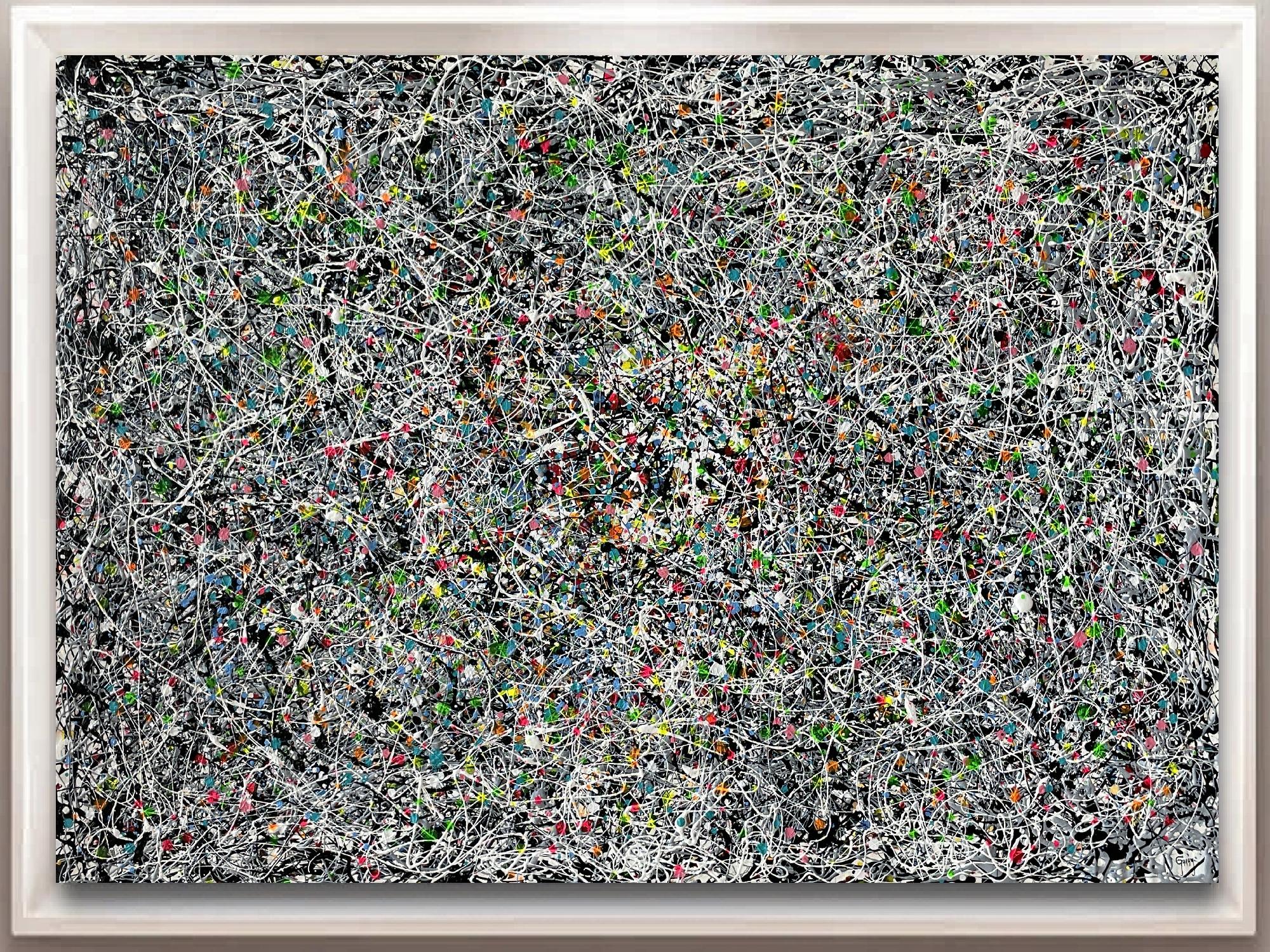 Imagine Schwarz und Weiß – Painting von Juan Jose Garay