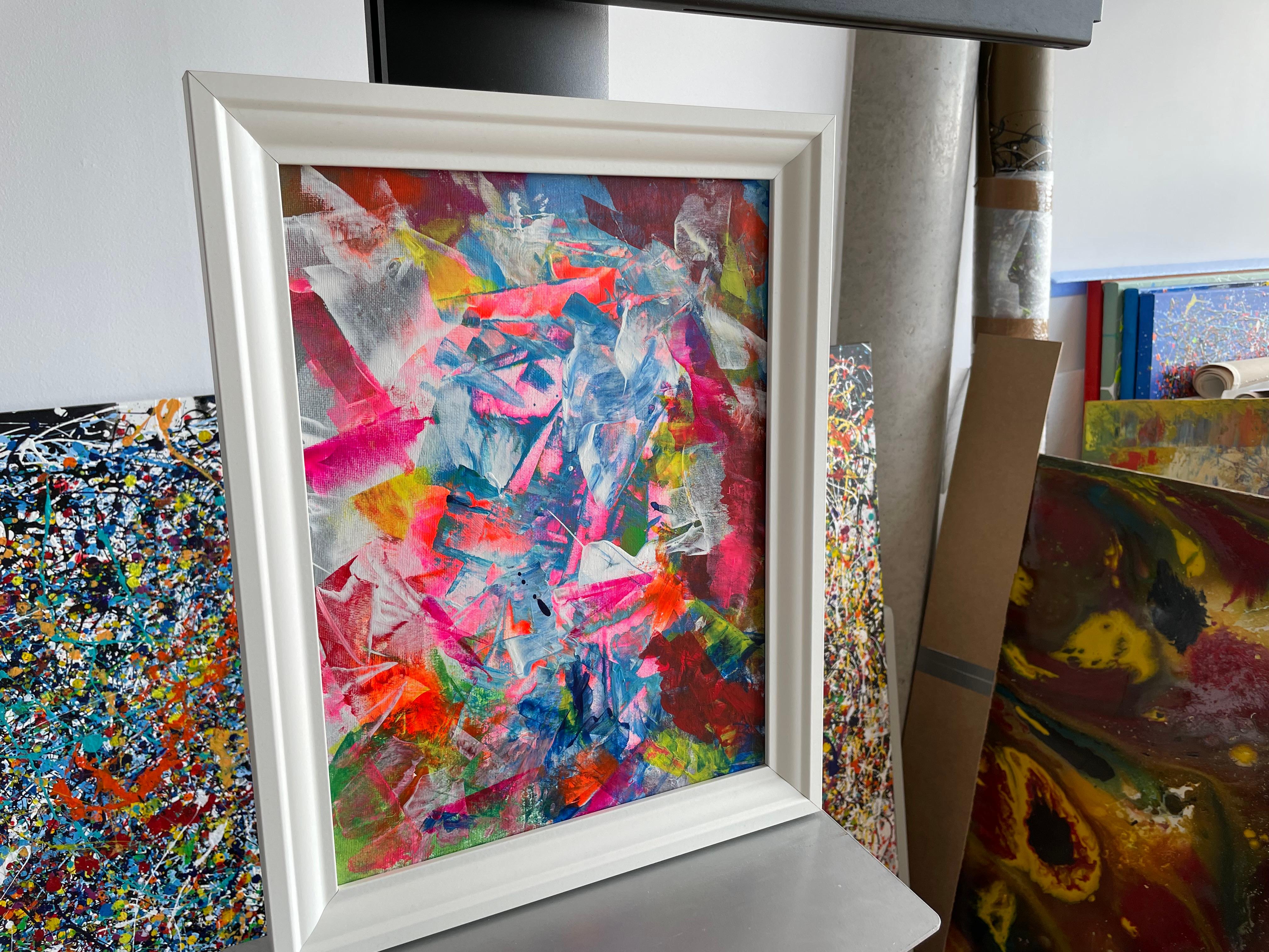 Imagine is Real 02 - Brown Abstract Painting by Juan Jose Garay