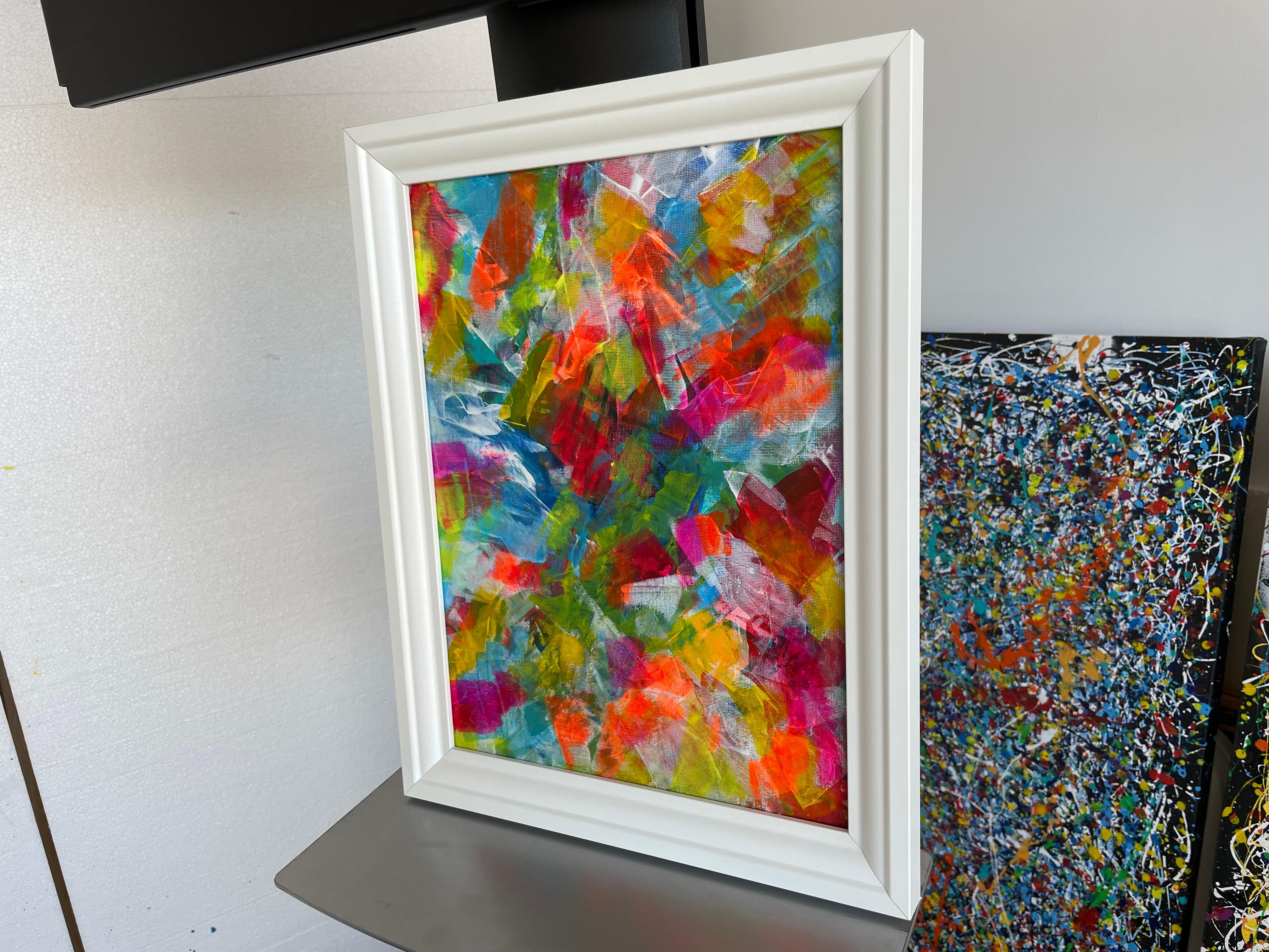 Imaginer, c'est réel 08 - Marron Abstract Painting par Juan Jose Garay
