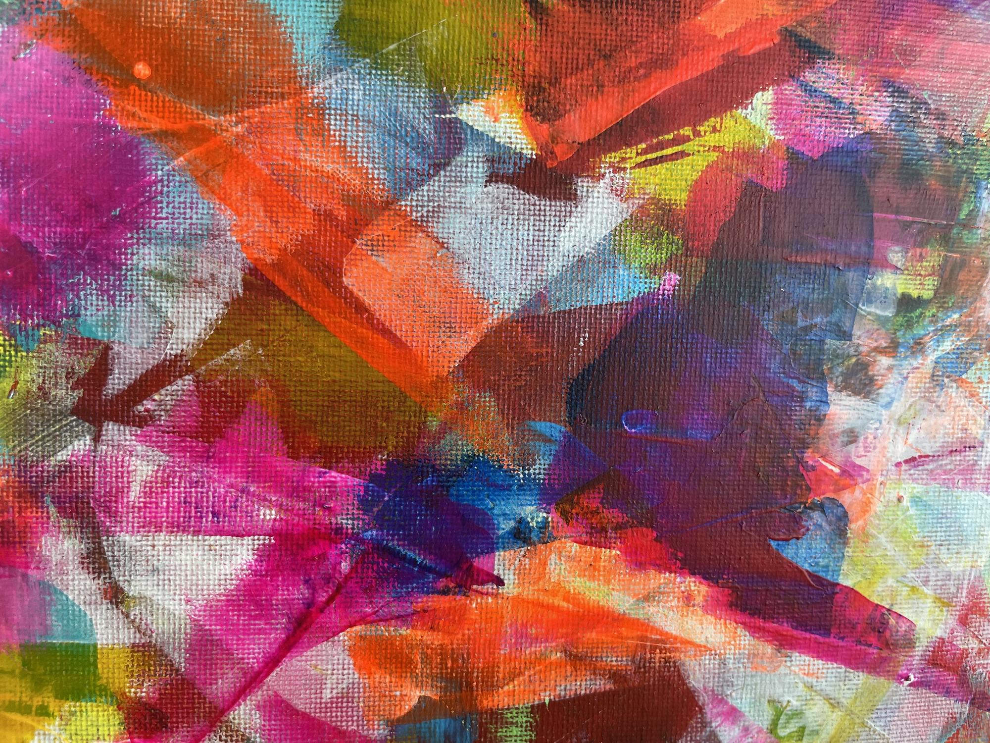Imaginer, c'est réel 09 - Marron Abstract Painting par Juan Jose Garay