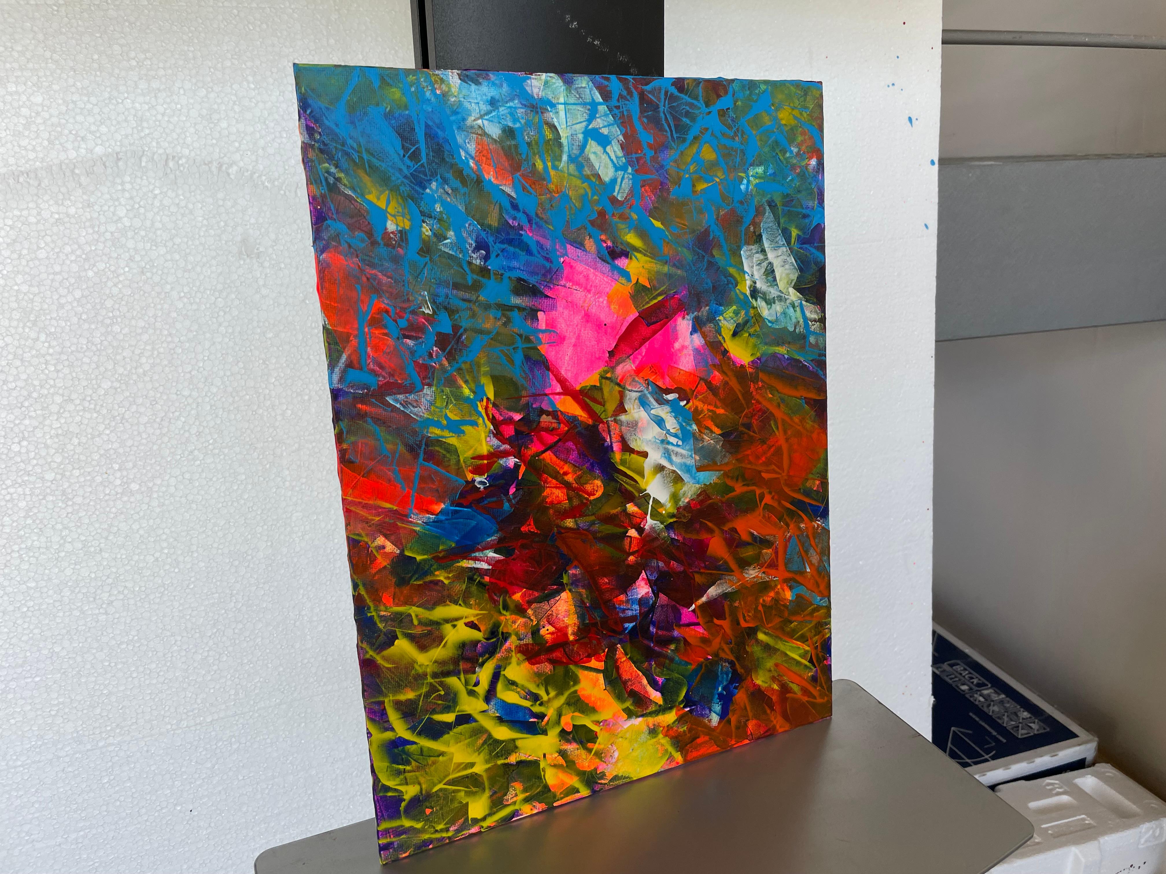Imaginer, c'est réel 27 - Expressionnisme abstrait Painting par Juan Jose Garay