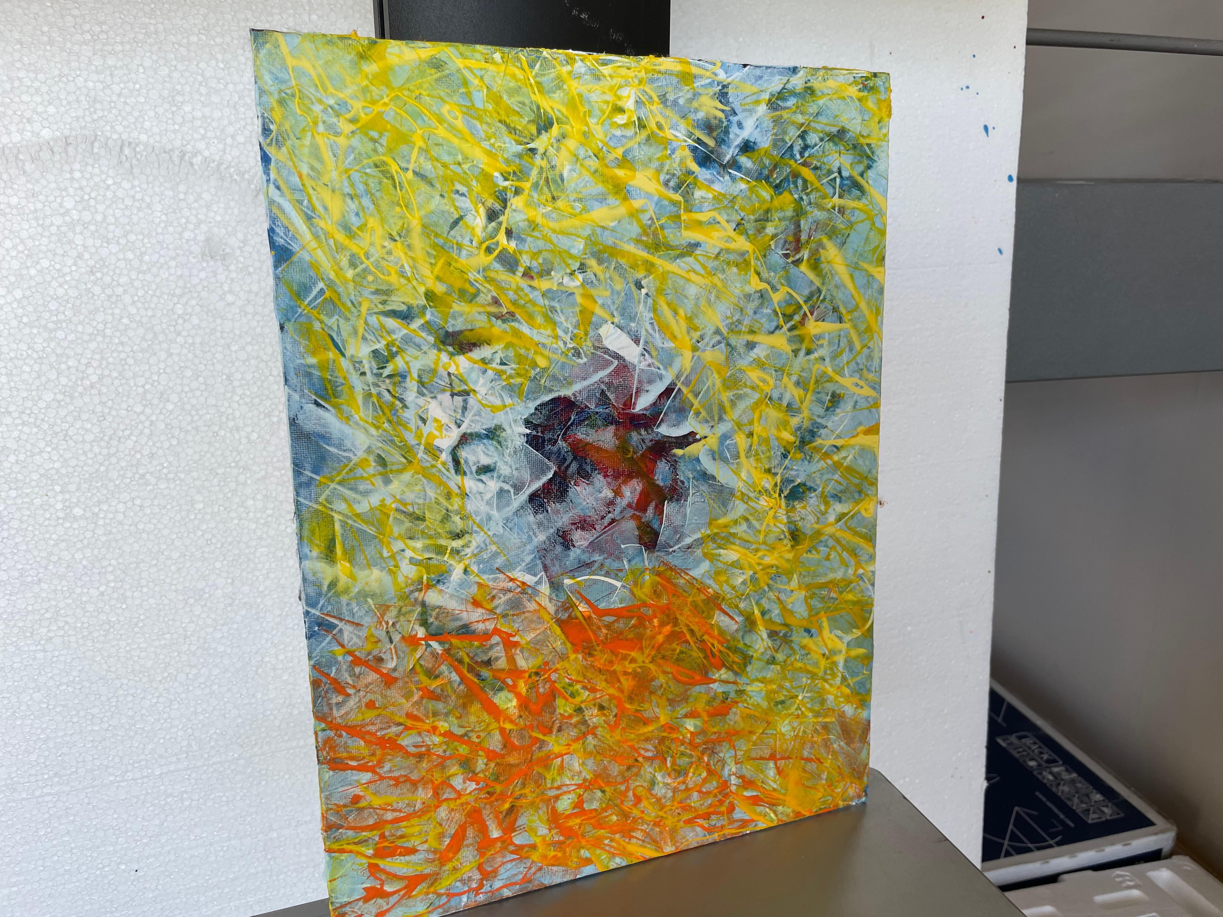 Imagine is Real 28 - Abstract Expressionist Painting by Juan Jose Garay