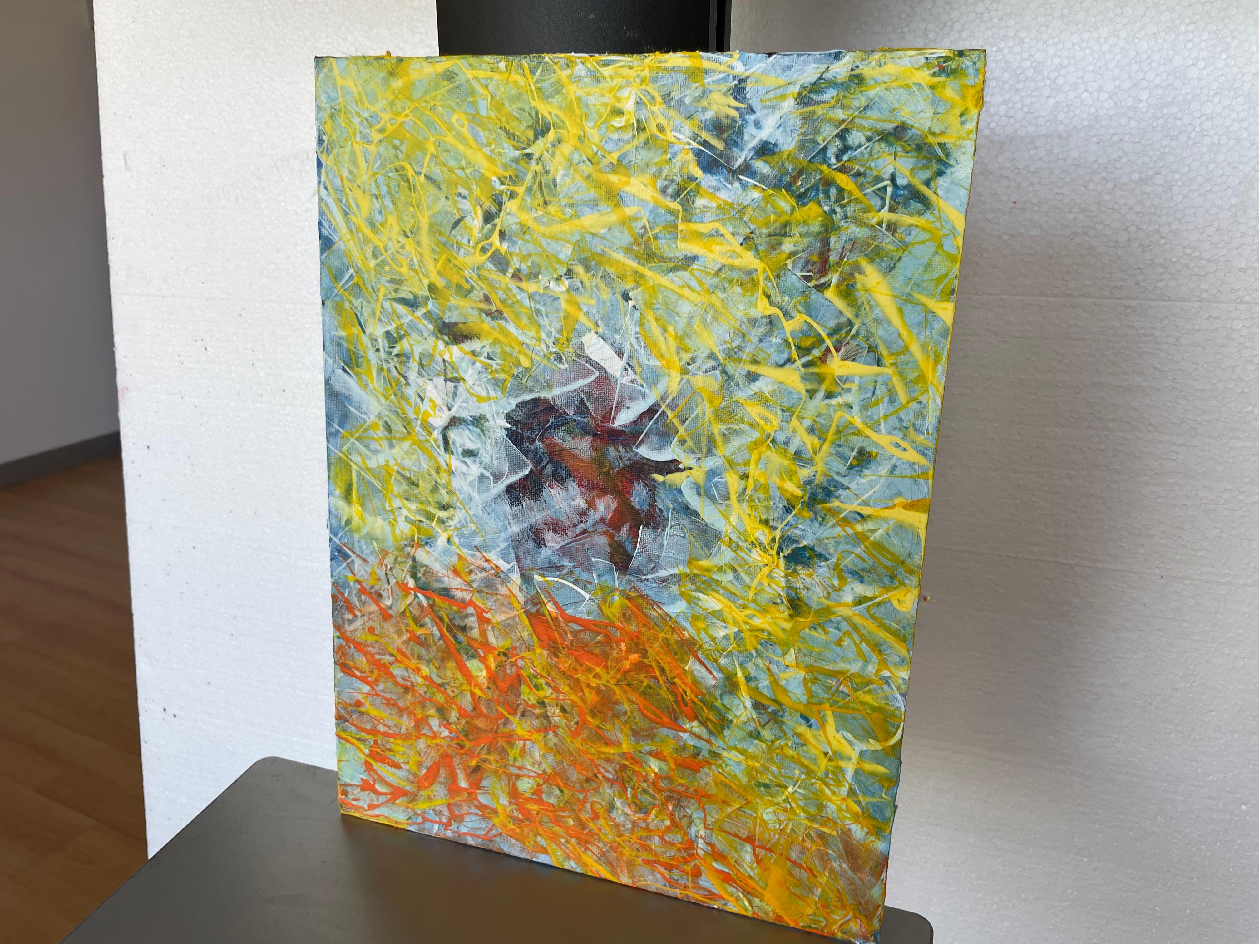 Imagine is Real 28 - Brown Interior Painting by Juan Jose Garay