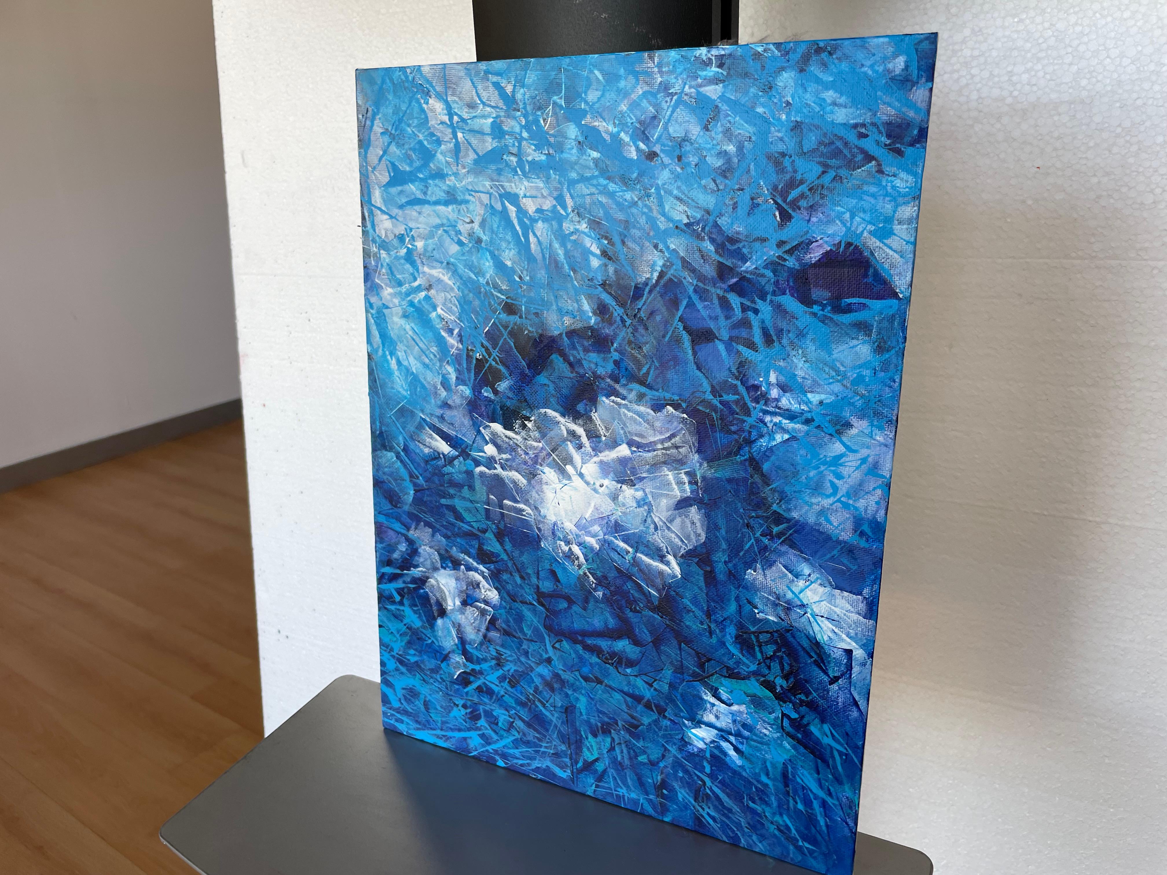 Imagine is Real 29 - Blue Interior Painting by Juan Jose Garay
